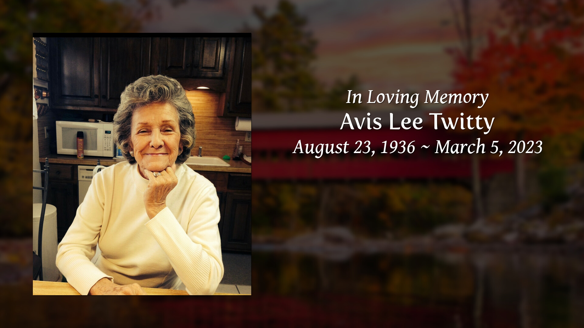 Avis Lee Twitty Tribute Video