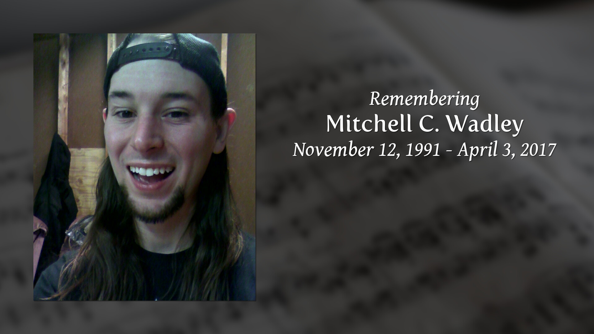 Mitchell C. Wadley Tribute Video