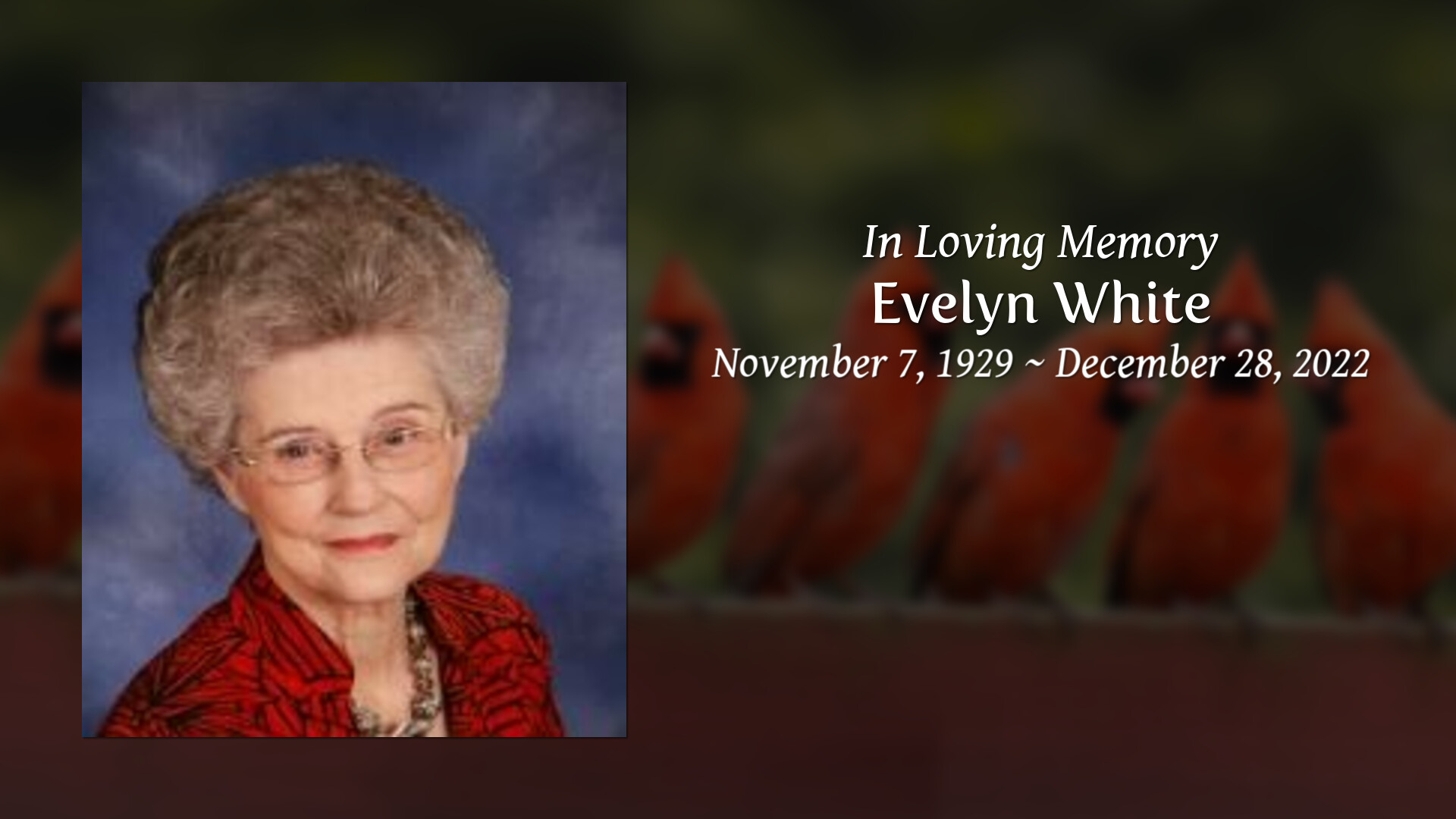 Evelyn White - Tribute Video