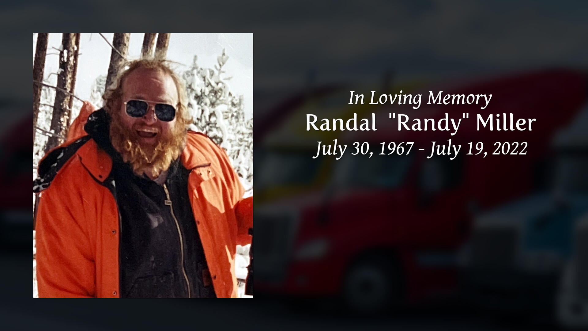 Randal "Randy" Miller Tribute Video