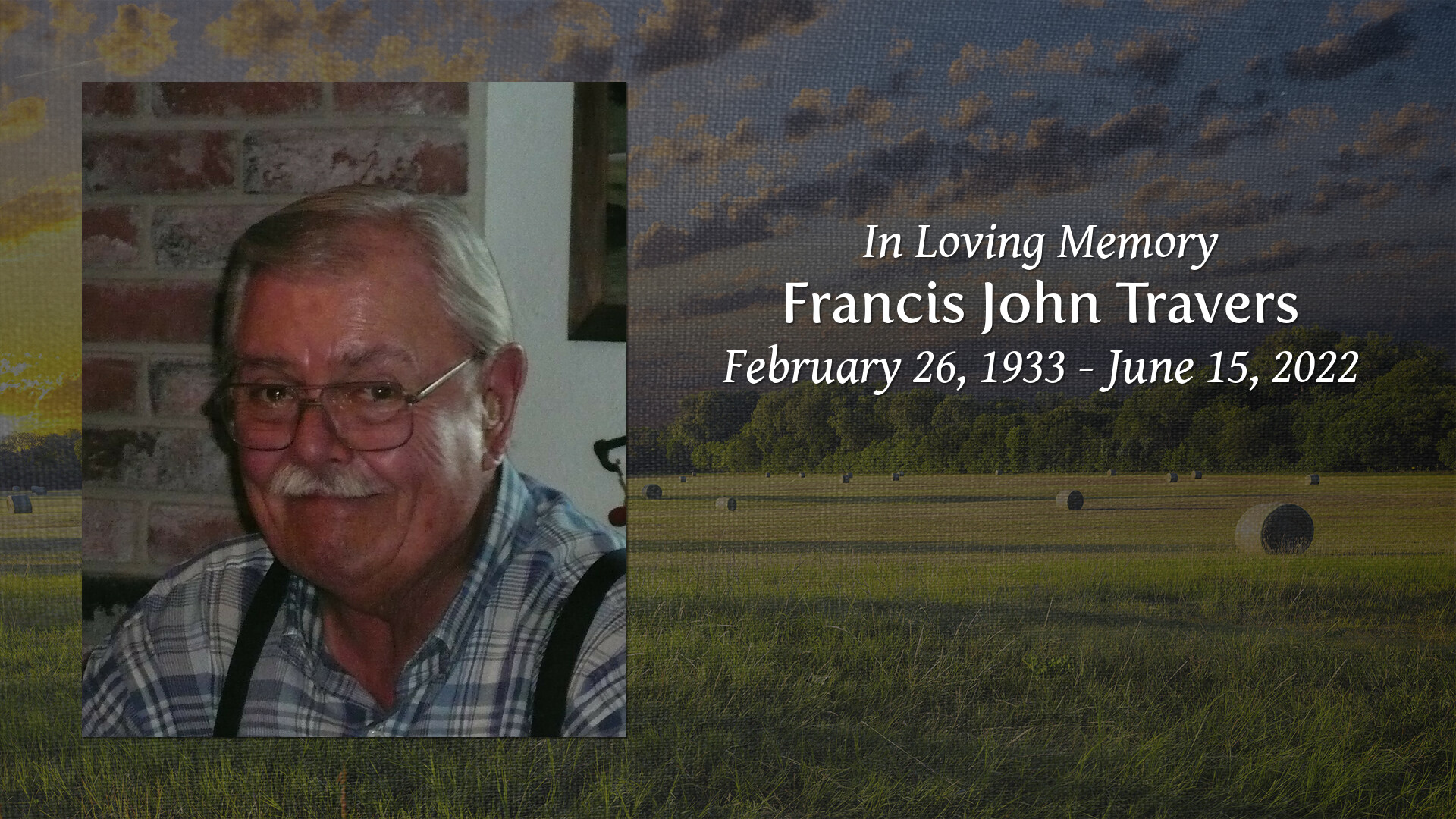Francis John Travers Tribute Video