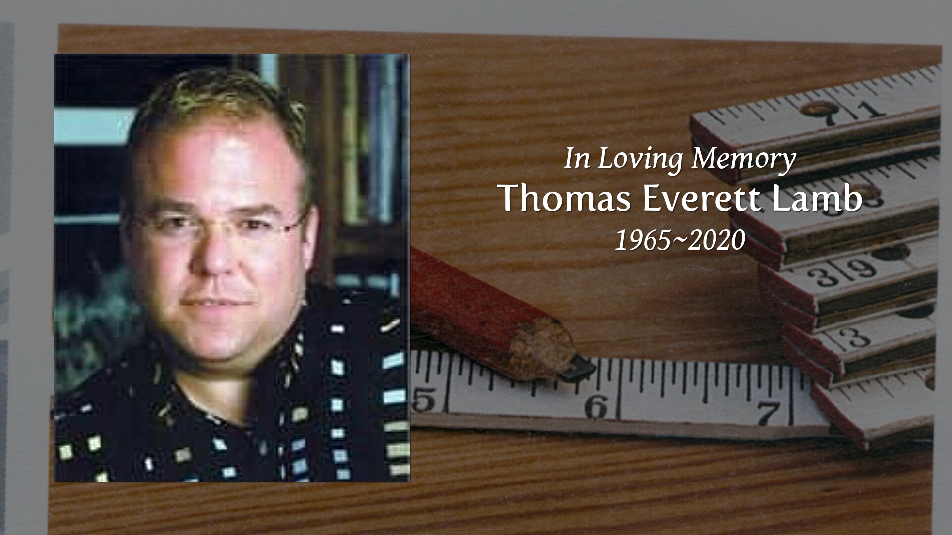 Thomas Everett Lamb Tribute Video