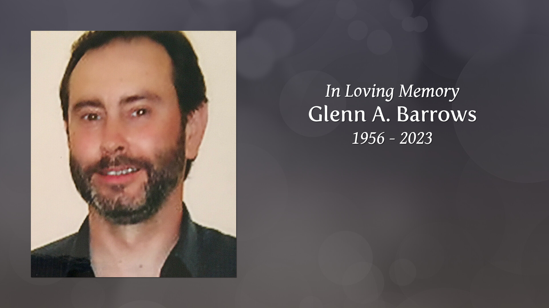 Glenn a barrows tribute video