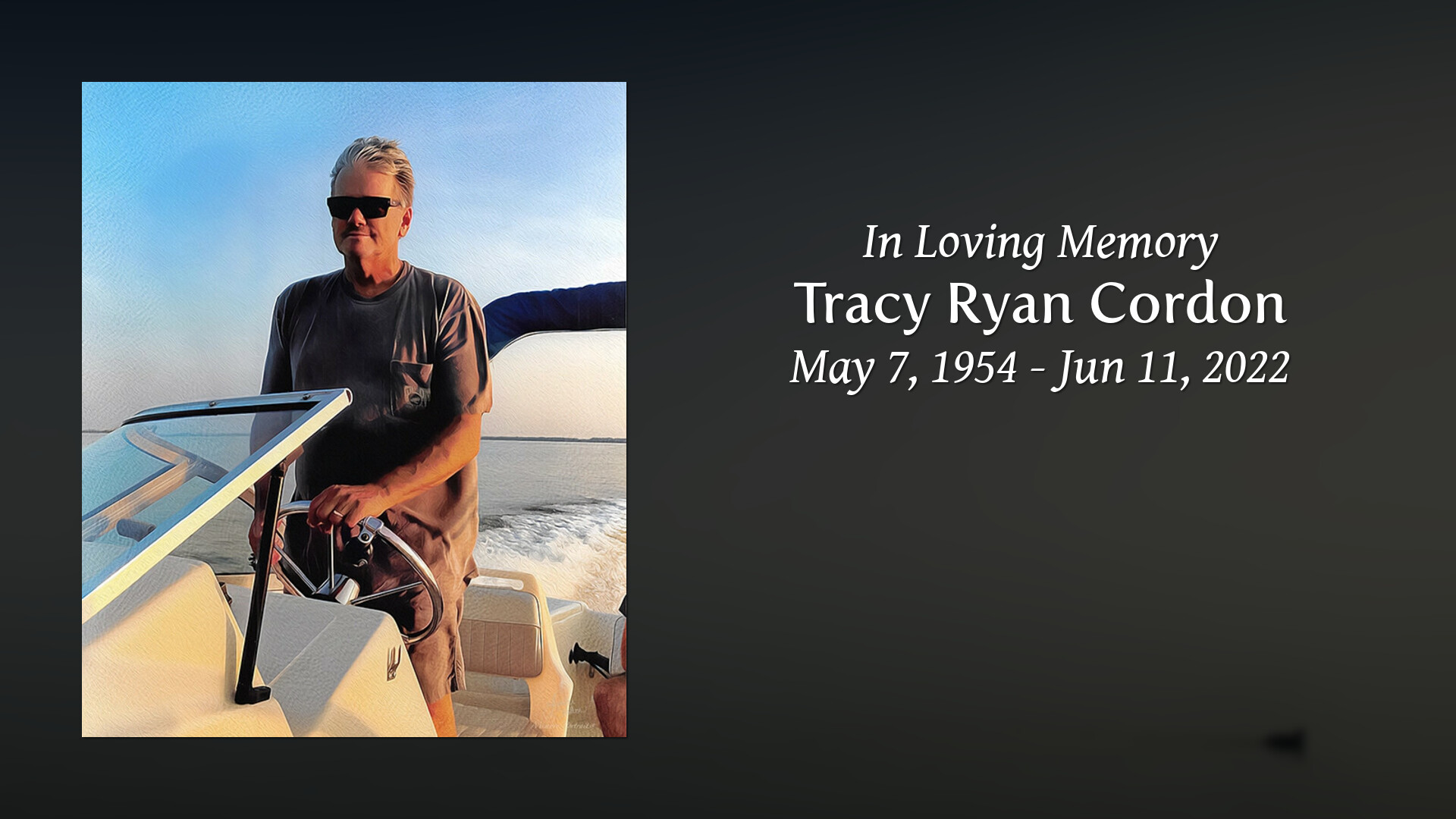 Tracy Ryan Cordon Tribute Video