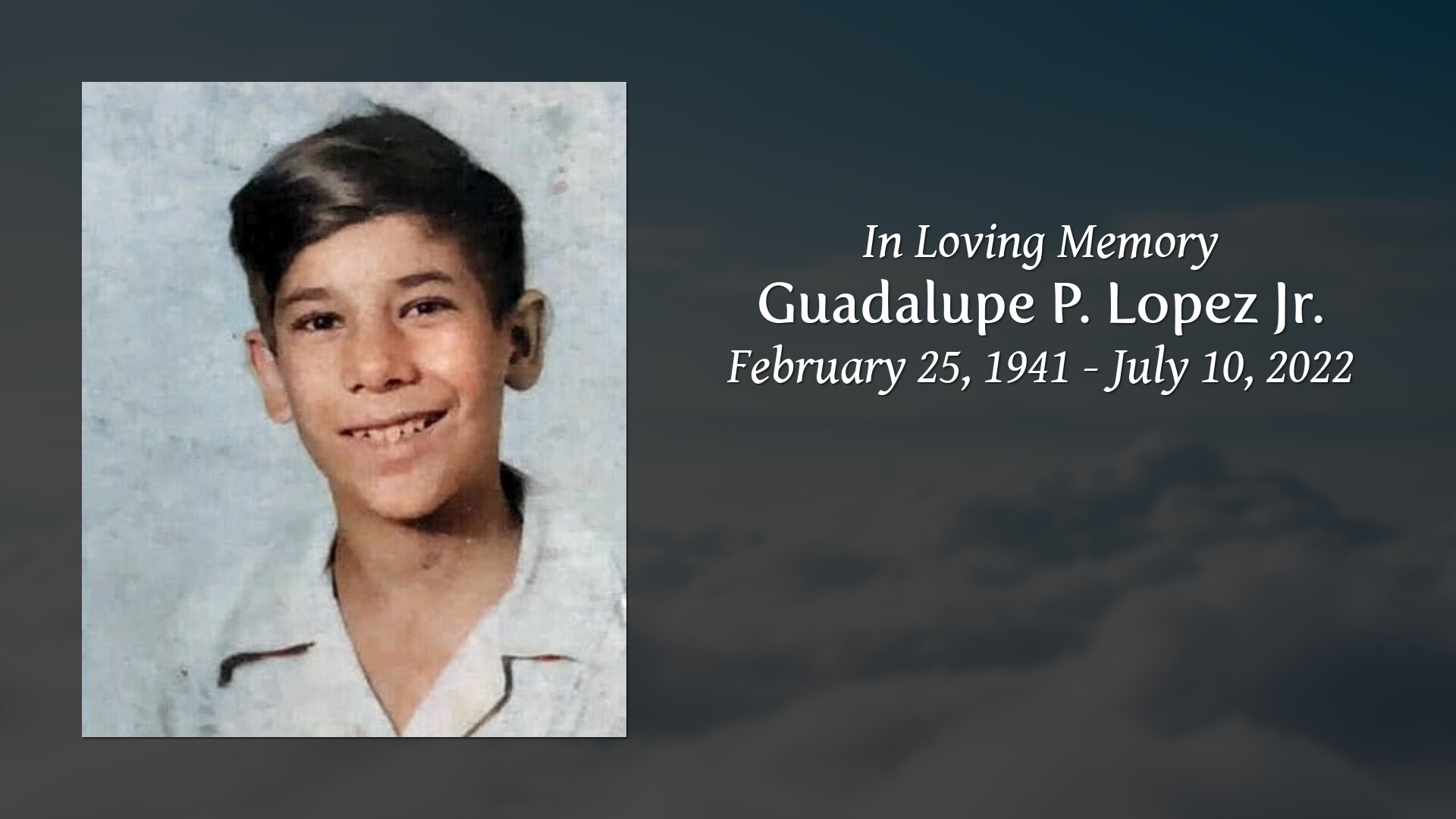Guadalupe P. Lopez Jr. Tribute Video