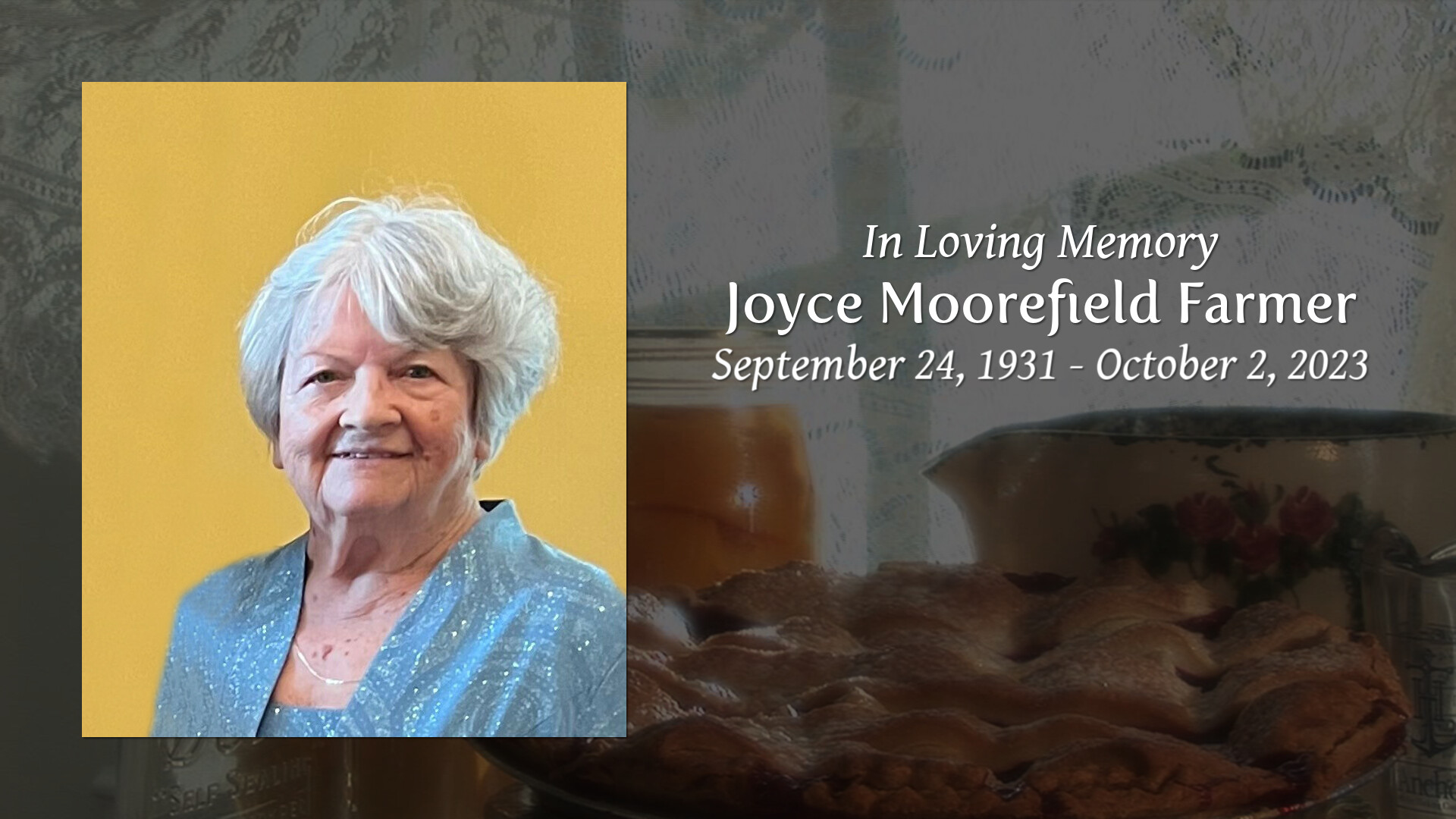 Joyce Moorefield Farmer Tribute Video