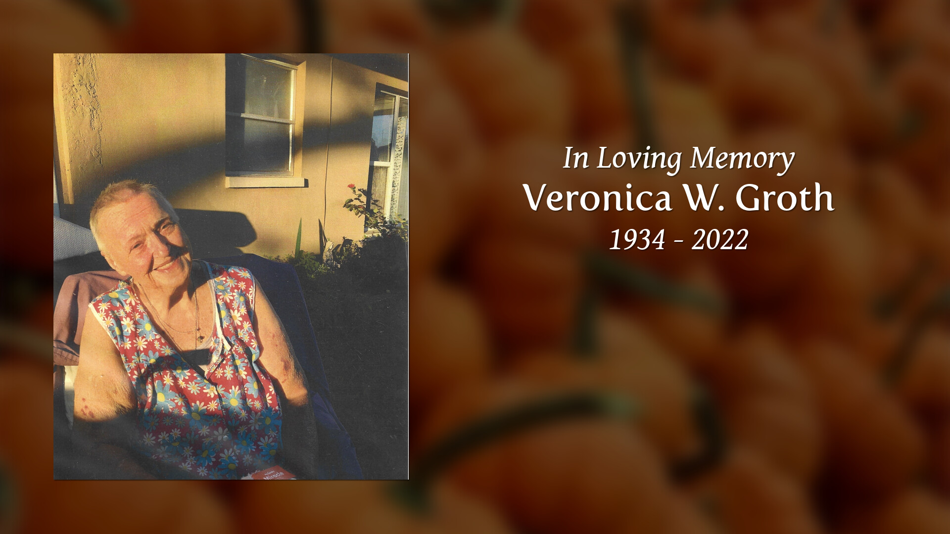Veronica W. Groth - Tribute Video