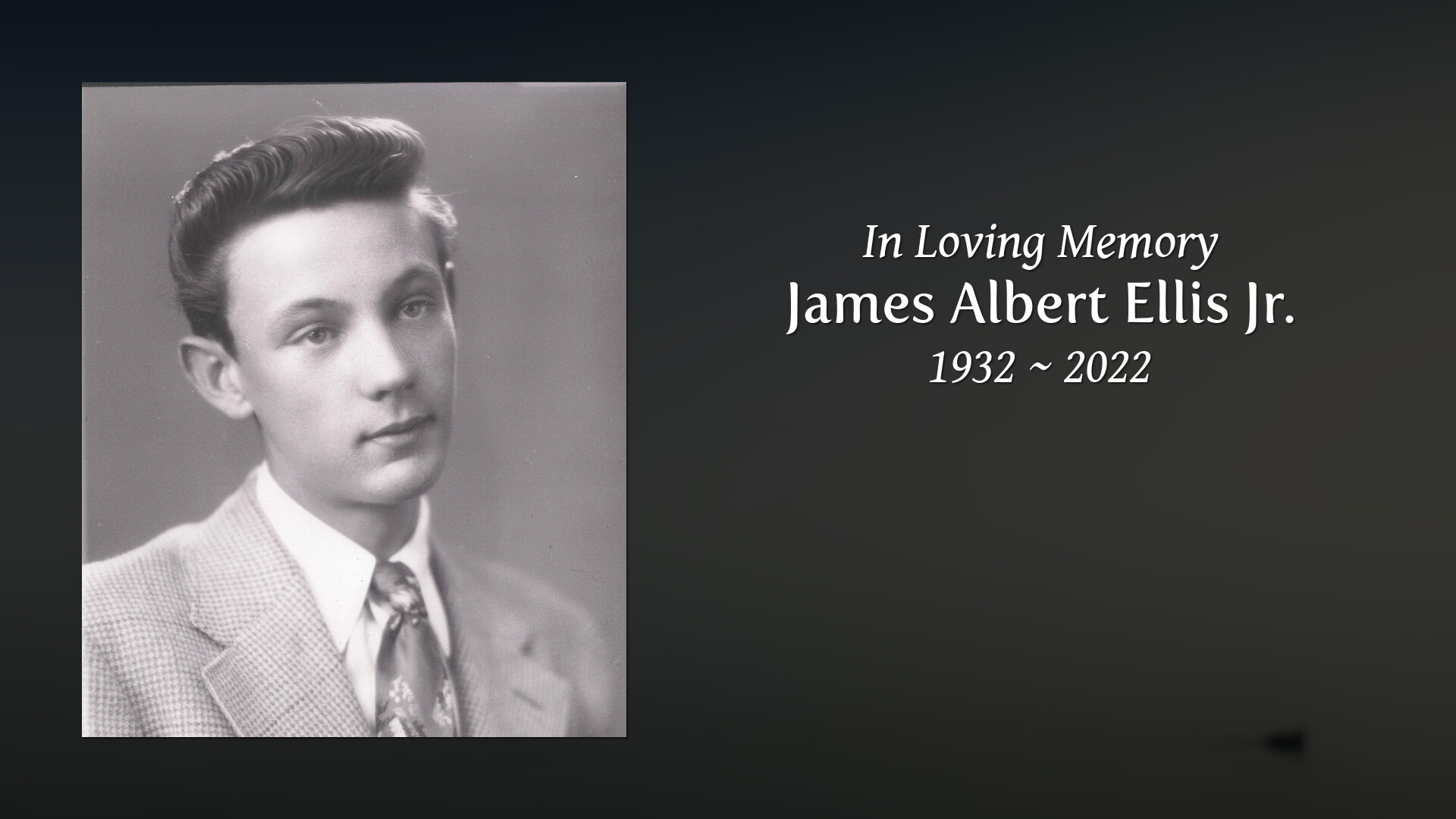 James Albert Ellis Jr. Tribute Video