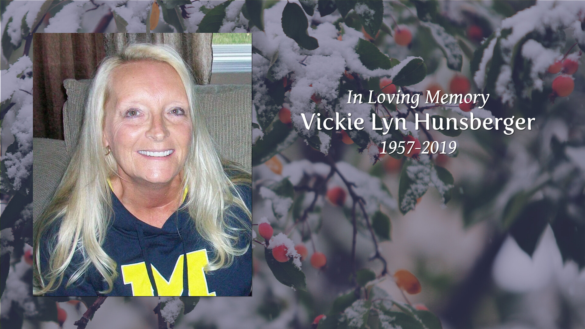 Vickie lyn hunsberger tribute video