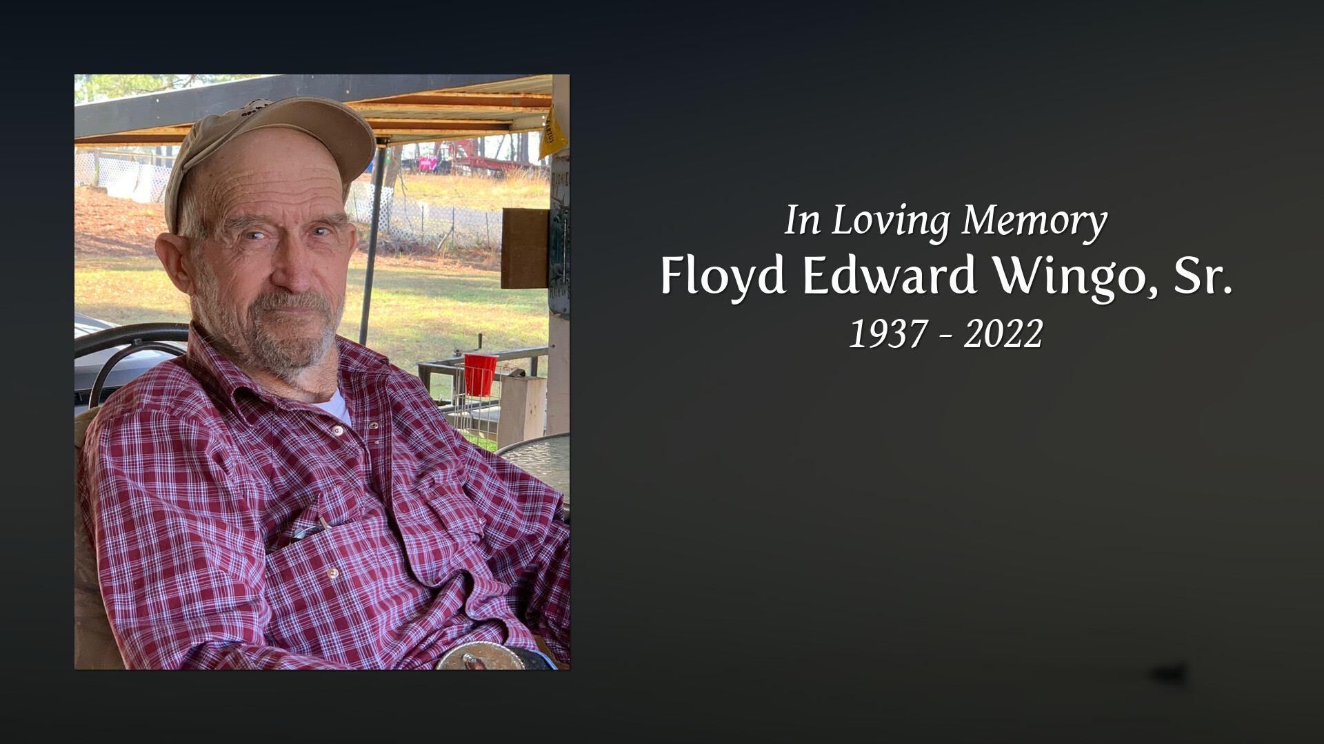 Floyd Edward Wingo, Sr. Tribute Video