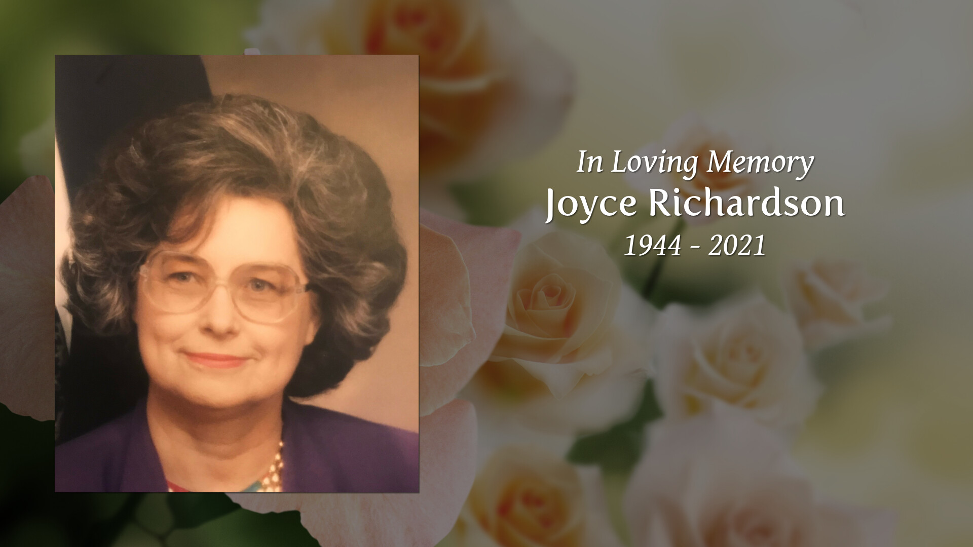 Joyce Richardson Tribute Video