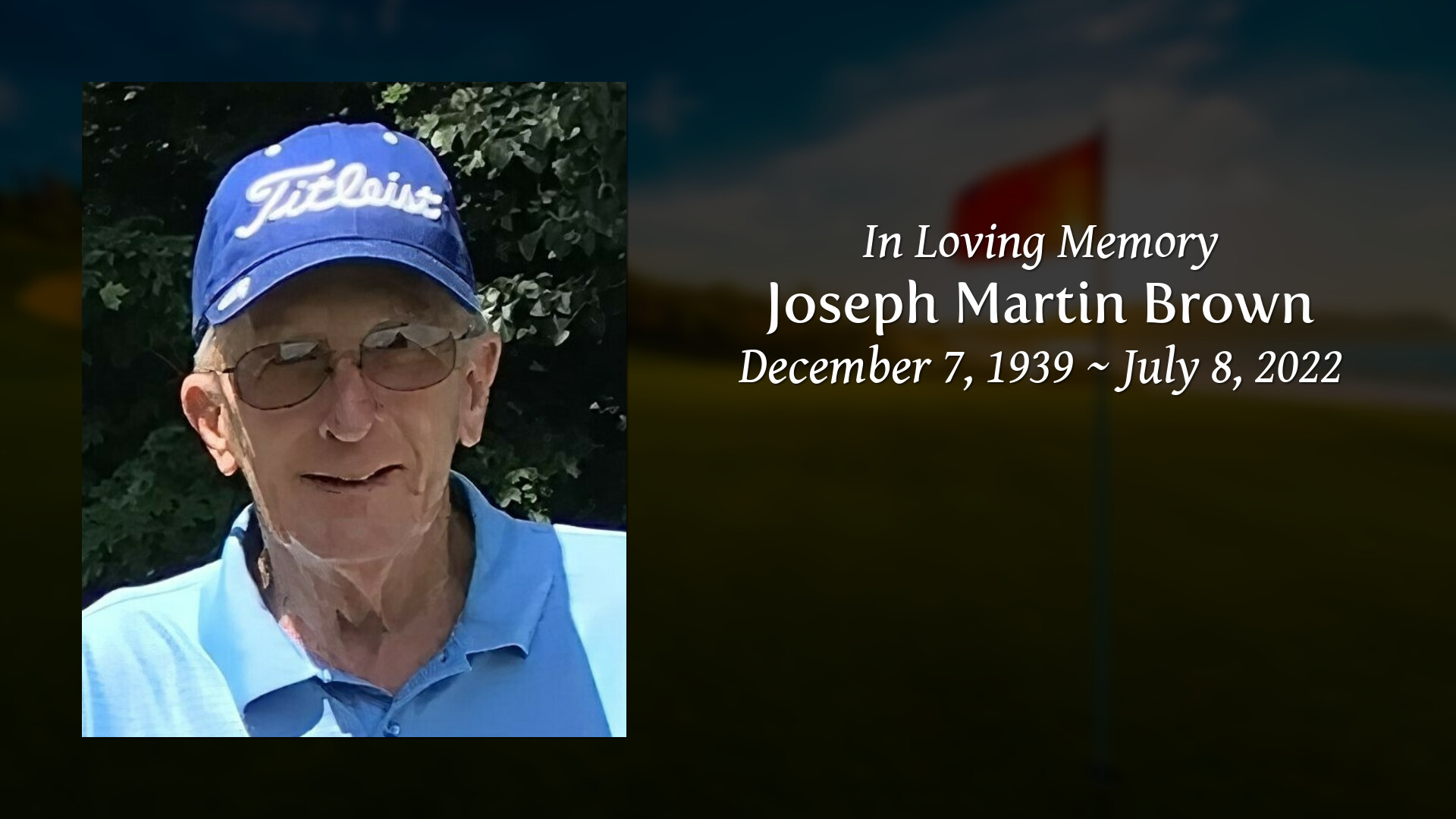 Joseph martin brown tribute video