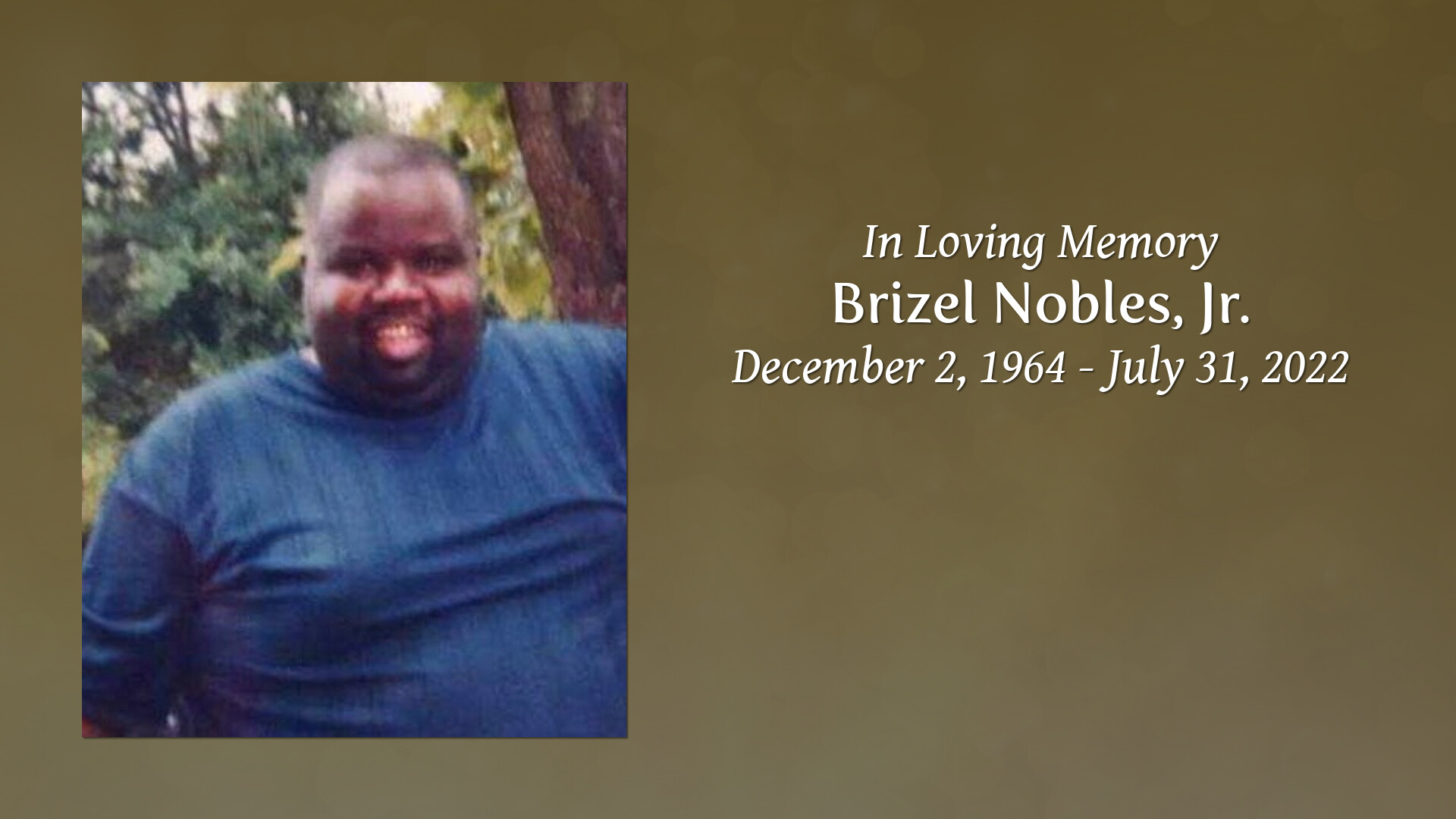Brizel nobles jr tribute video