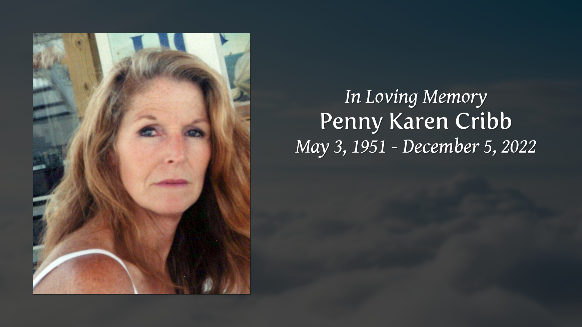 Penny Karen Cribb Tribute Video