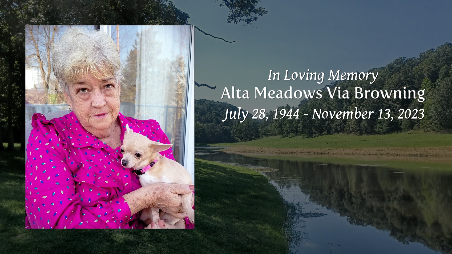 Alta Meadows Via Browning Tribute Video