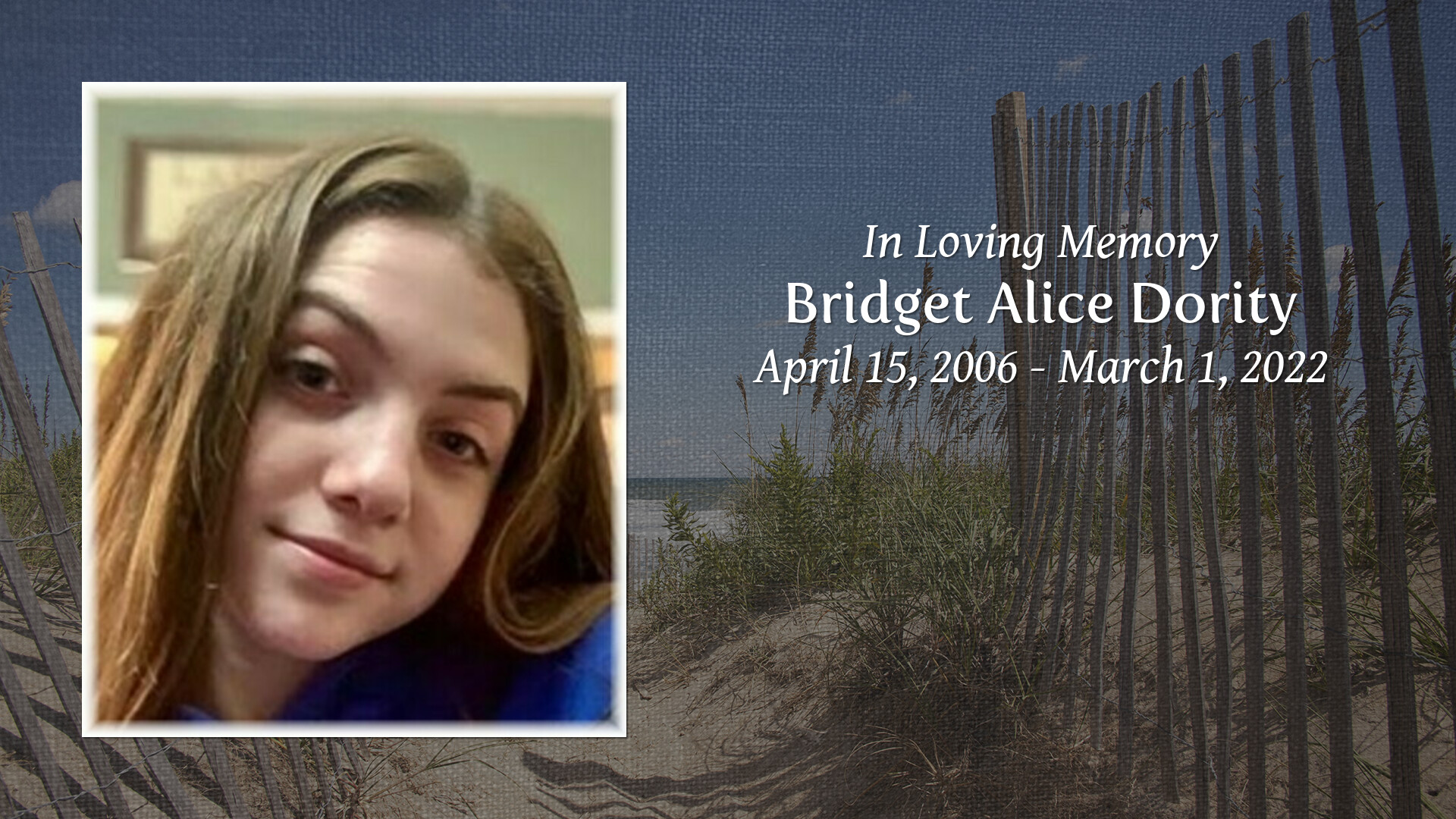 Bridget Alice Dority Tribute Video