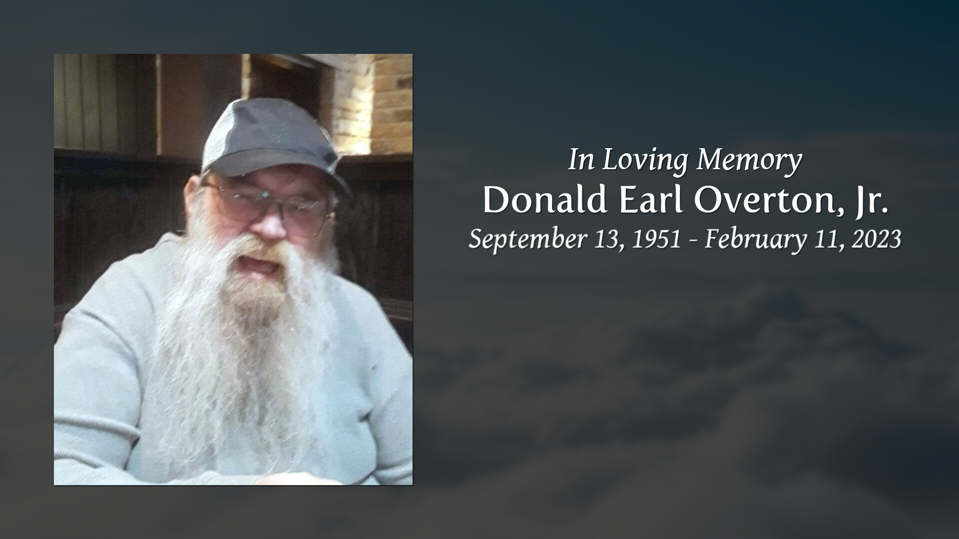 Donald earl overton jr tribute video