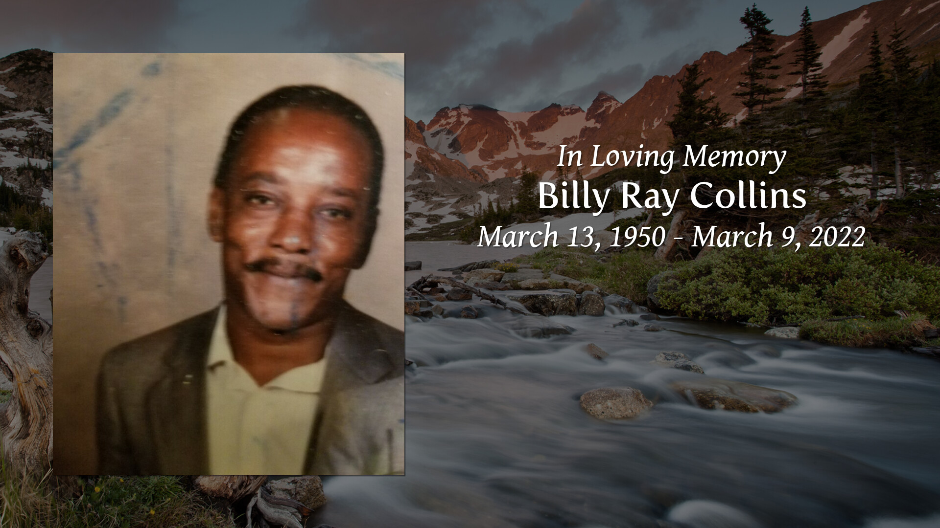 Billy Ray Collins Tribute Video