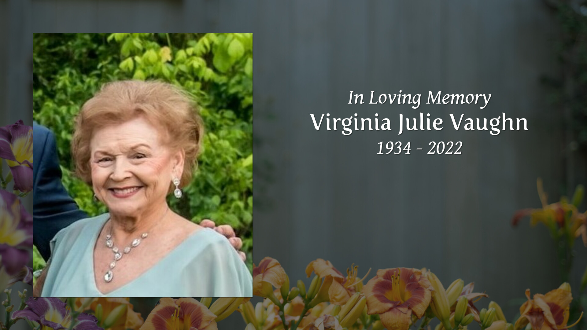Virginia Julie Vaughn Tribute Video