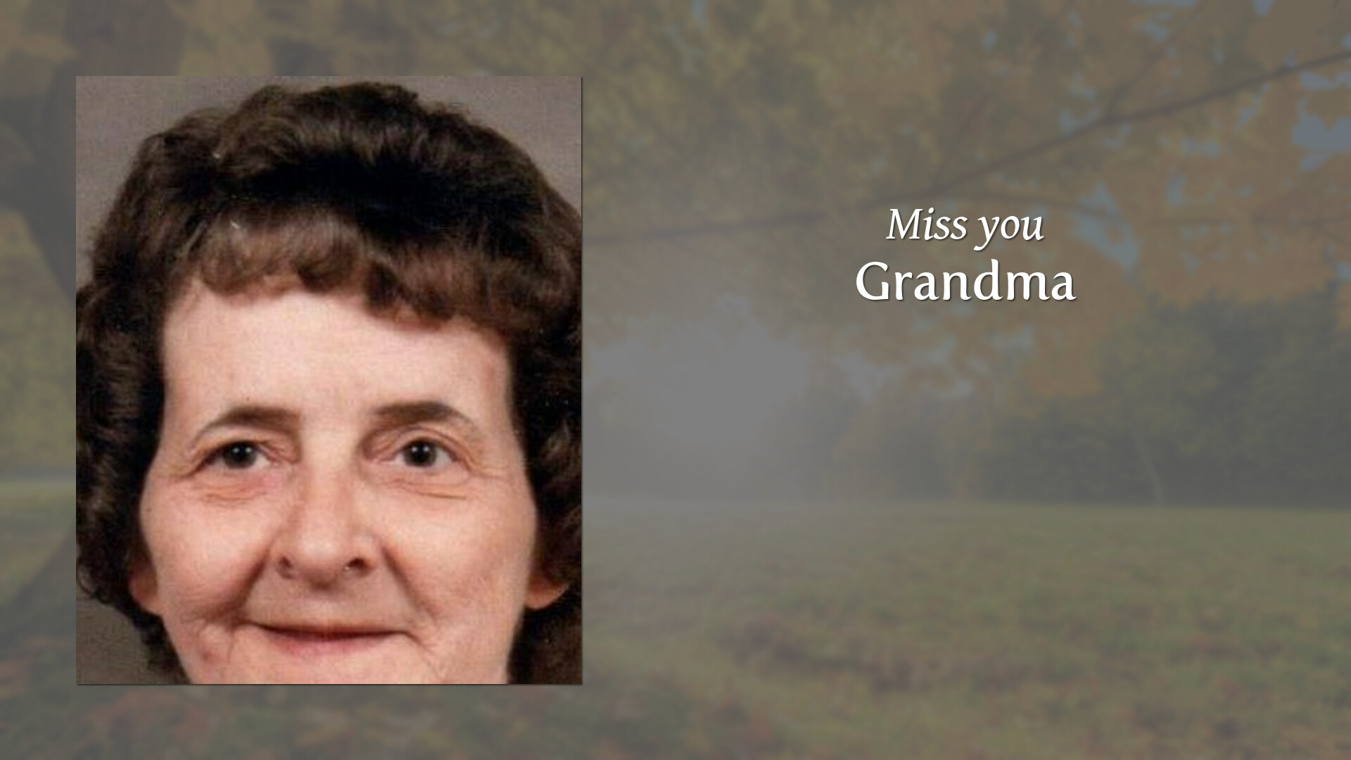 Grandma Tribute Video