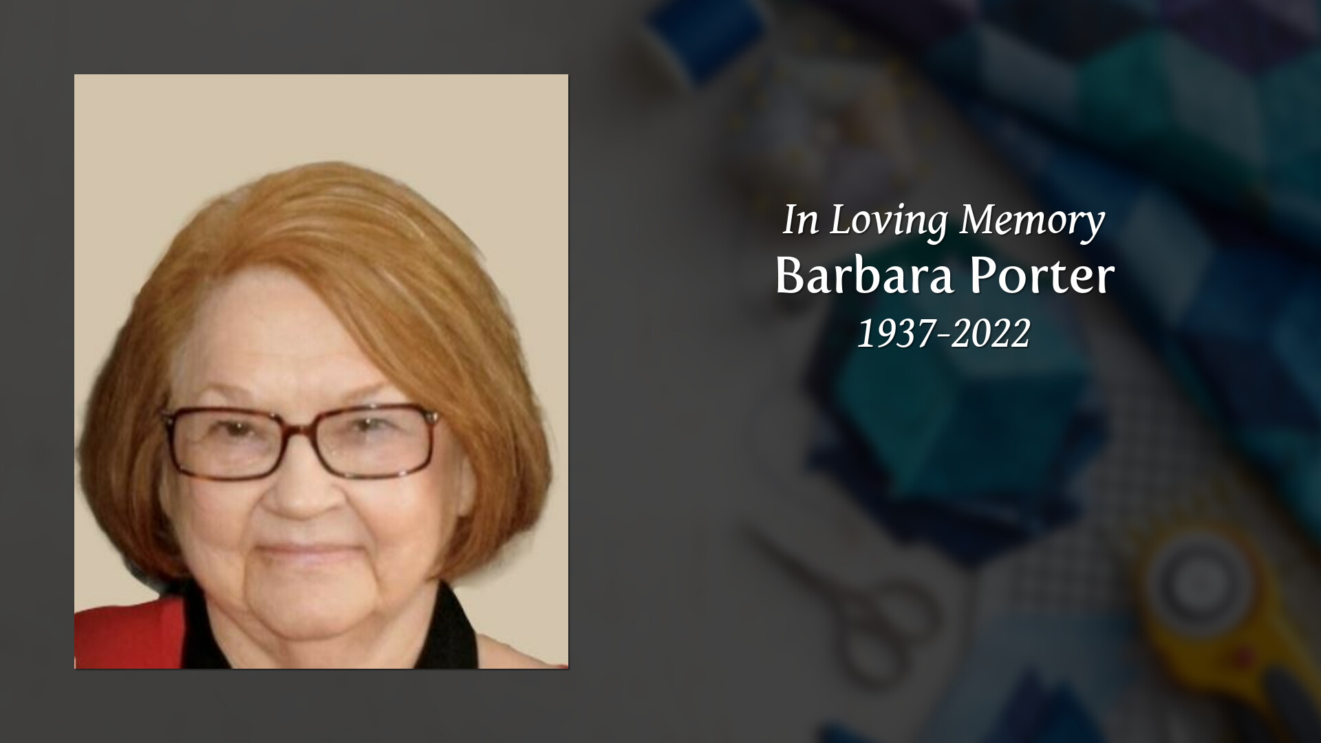 Barbara Porter - Tribute Video