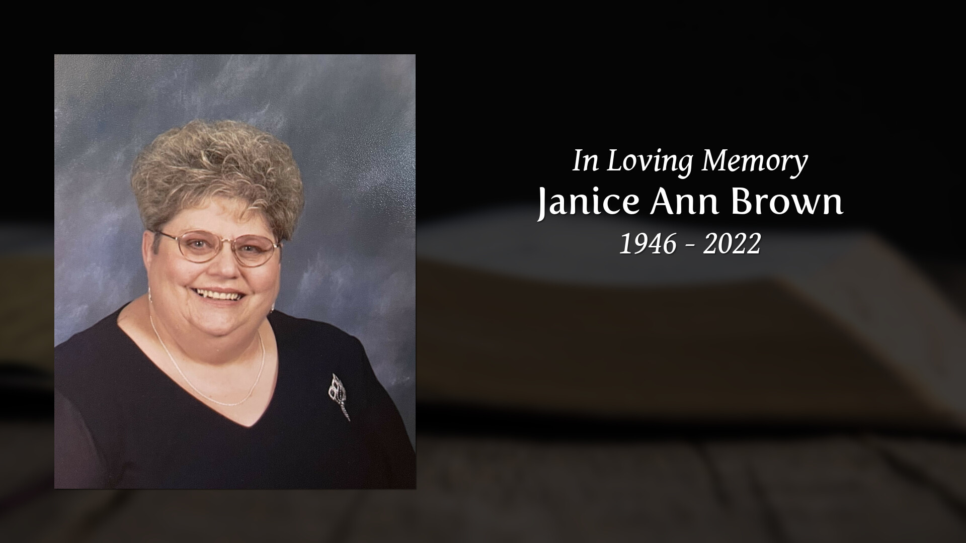 Janice Ann Brown Tribute Video