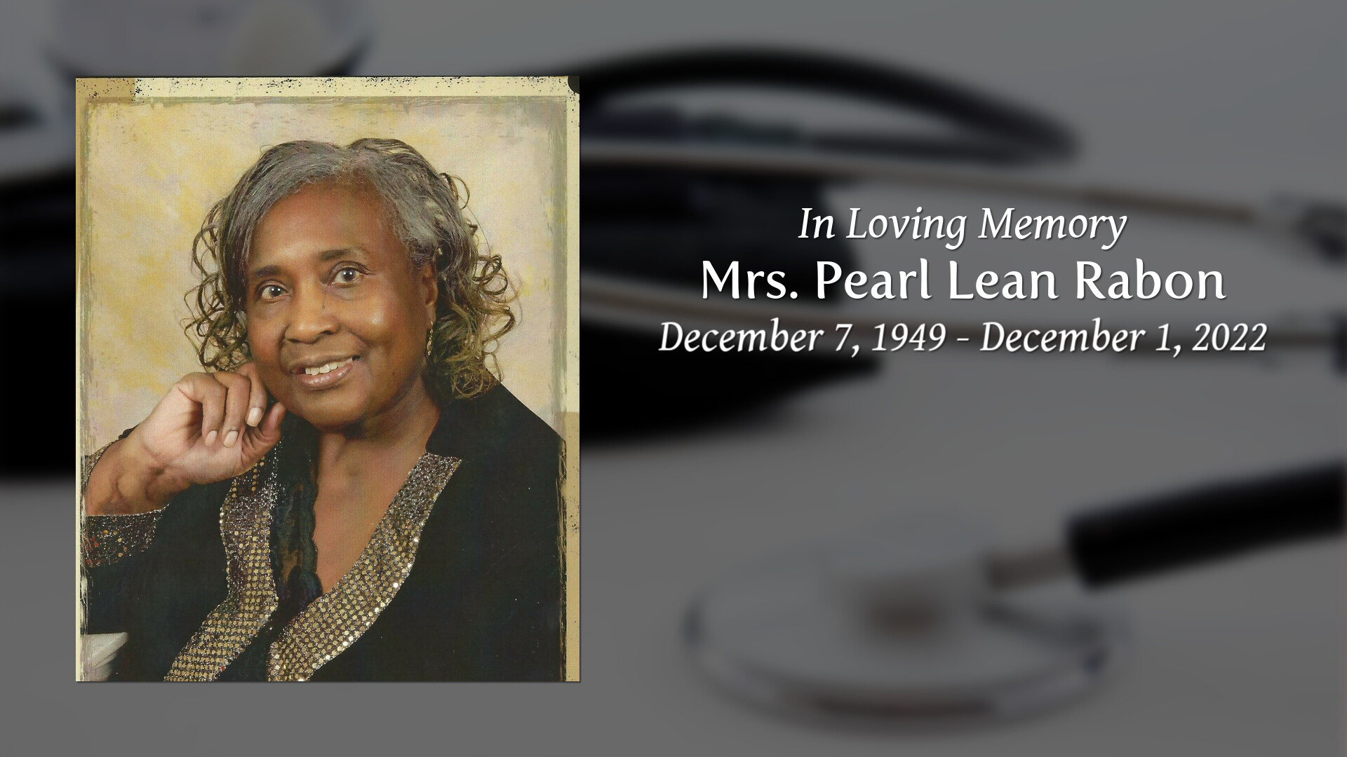 Mrs. Pearl Lean Rabon Tribute Video