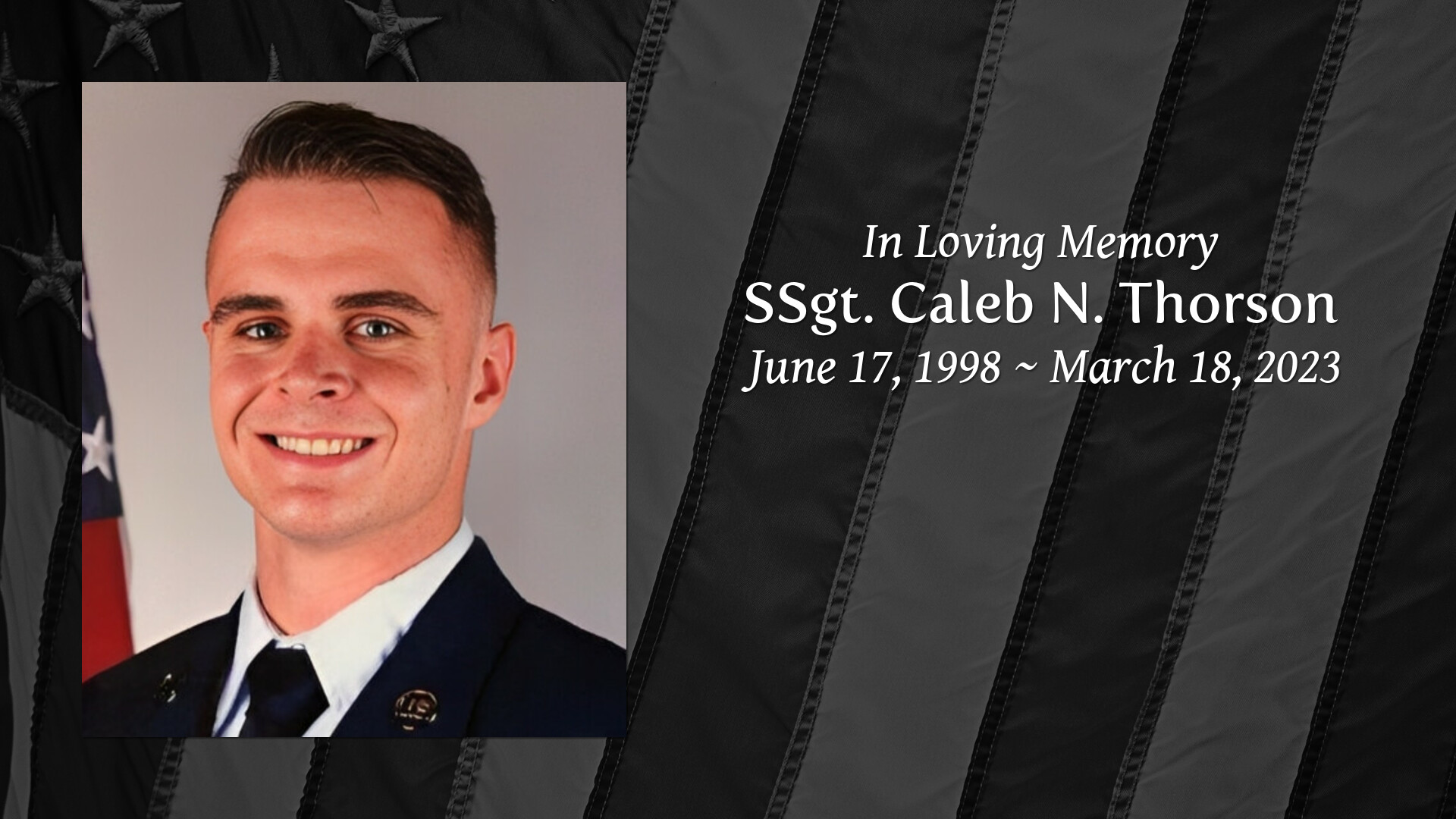 SSgt. Caleb N. Thorson Tribute Video