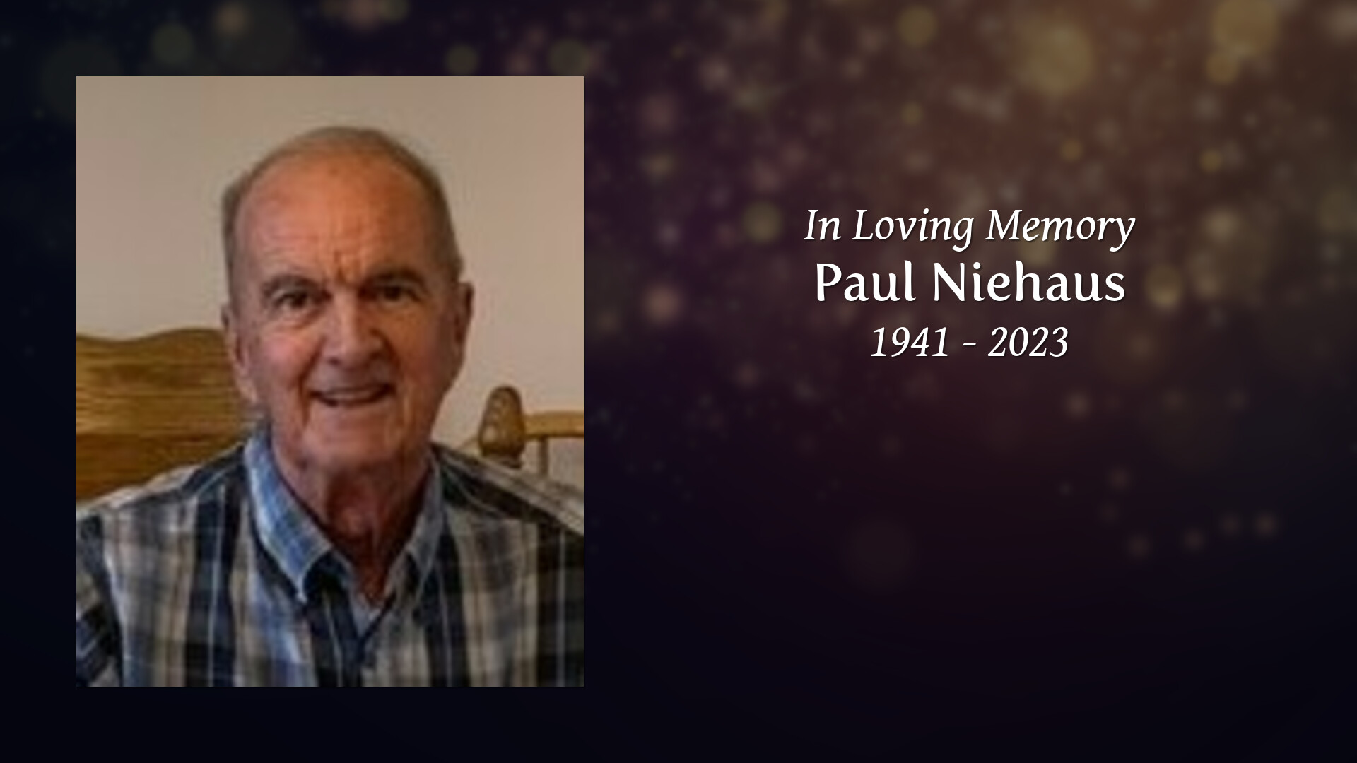 Paul Niehaus Tribute Video