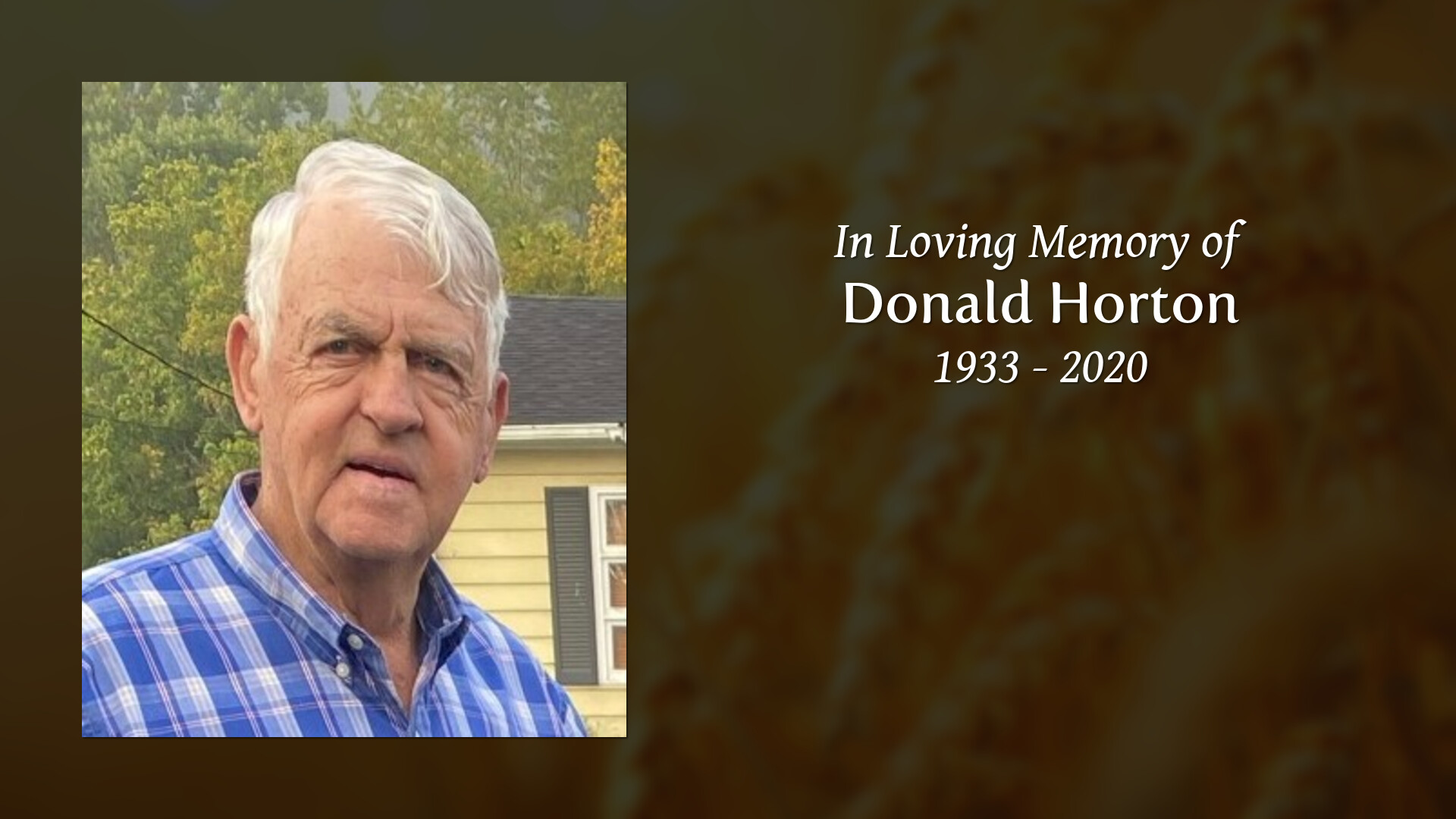 Donald Horton Tribute Video