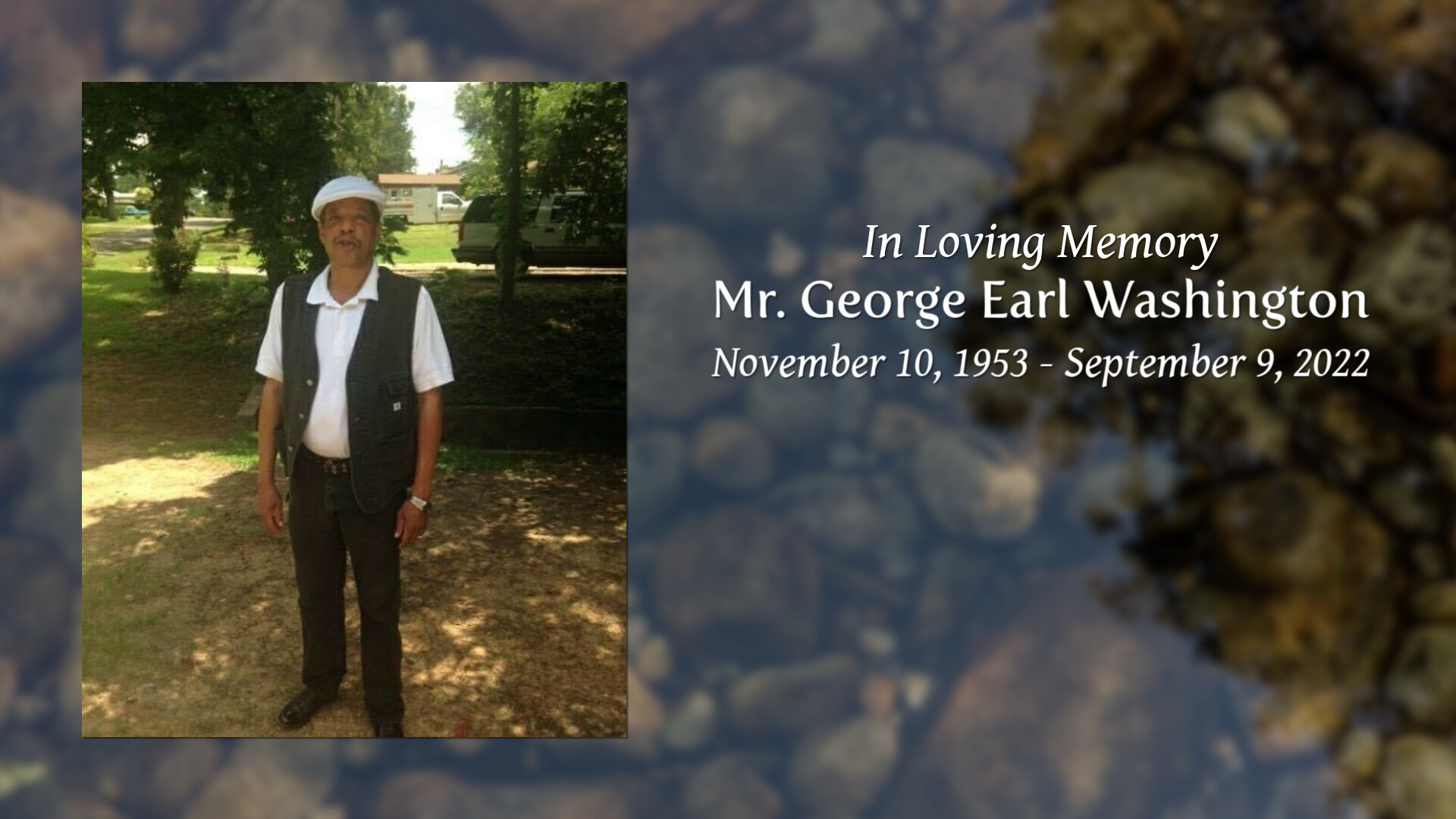 Mr. Earl Washington Tribute Video