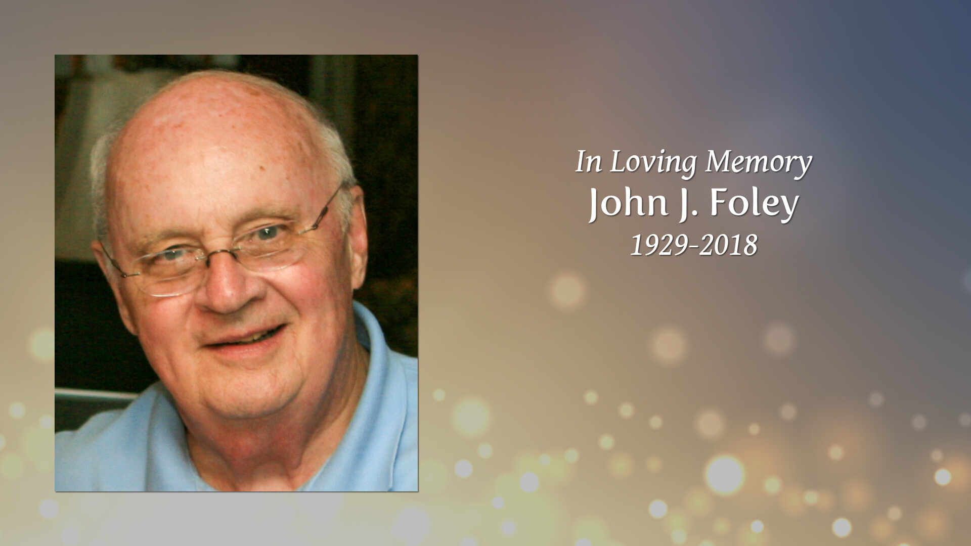 John J. Foley Tribute Video
