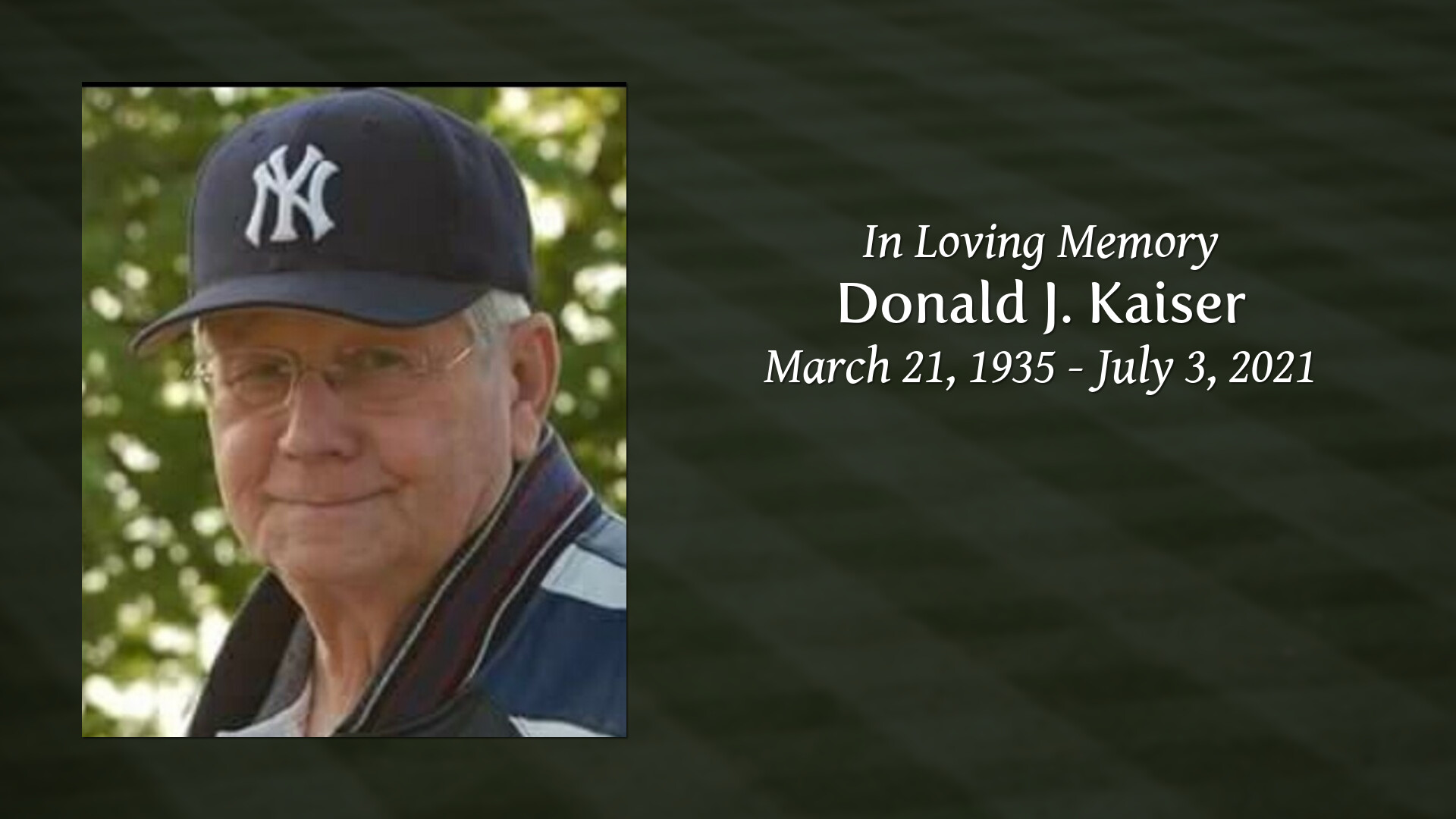Donald J. Kaiser Tribute Video