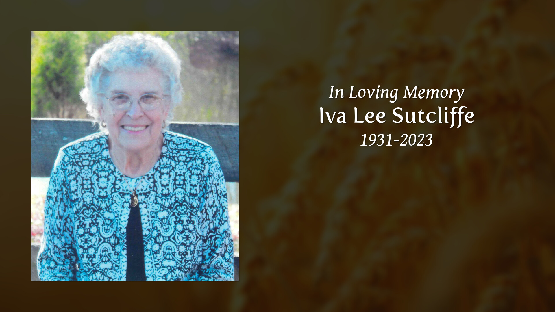 Iva lee sutcliffe tribute video