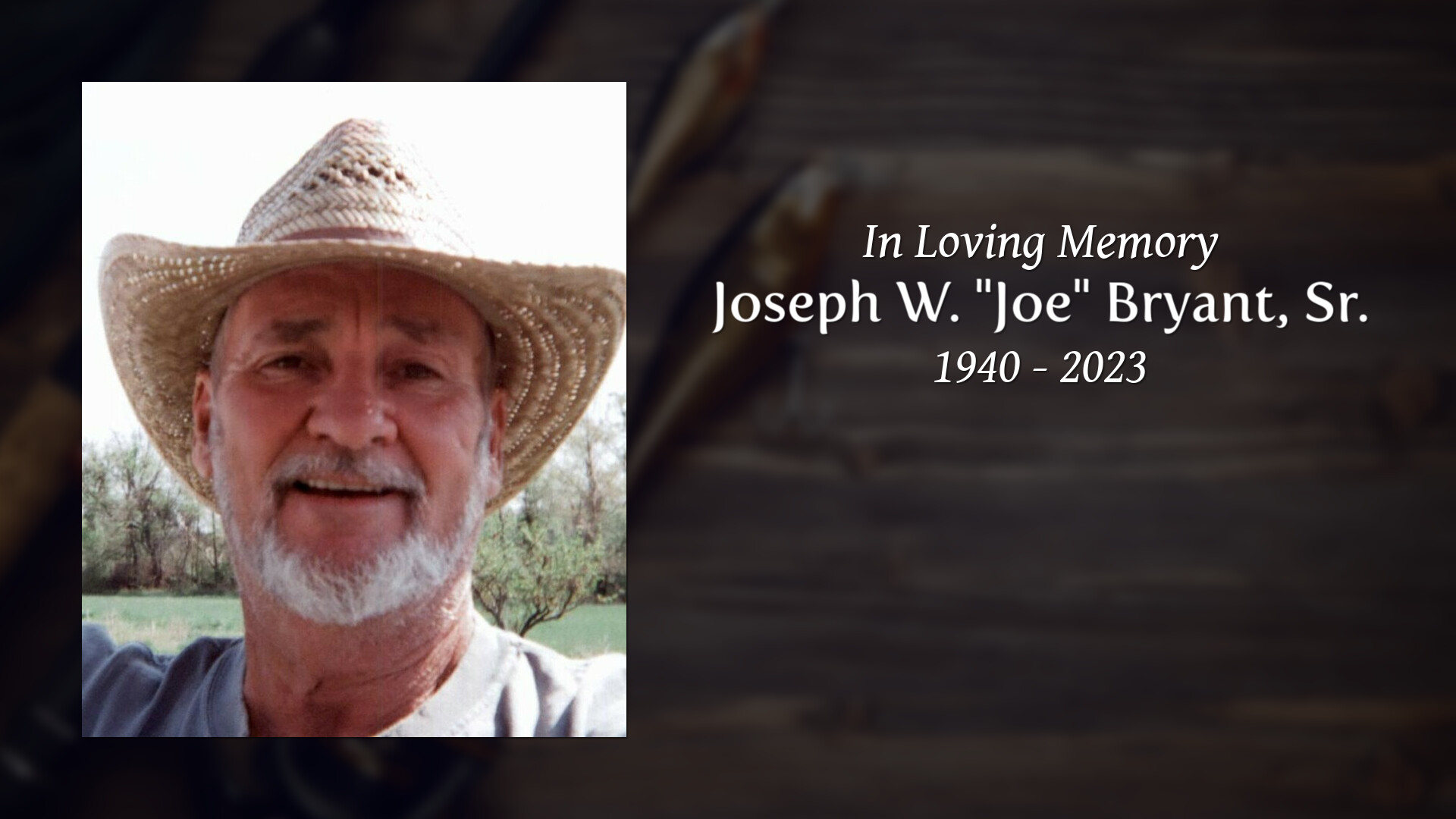 Joseph W. "Joe" Bryant, Sr. Tribute Video