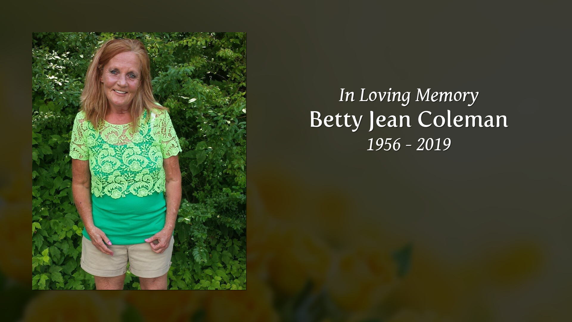Betty Jean Coleman Tribute Video