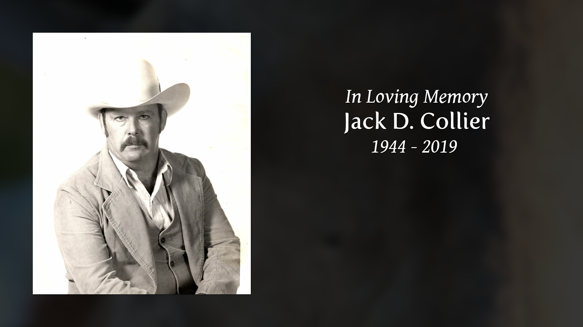 Jack D. Collier Tribute Video
