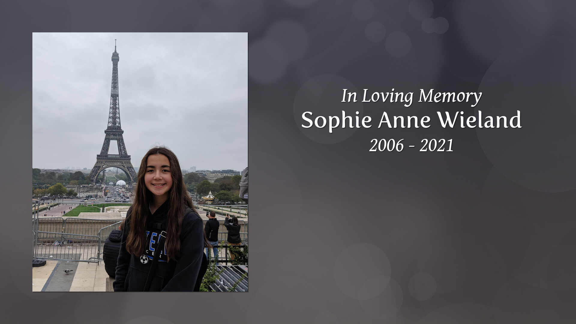 Sophie Anne Wieland Tribute Video