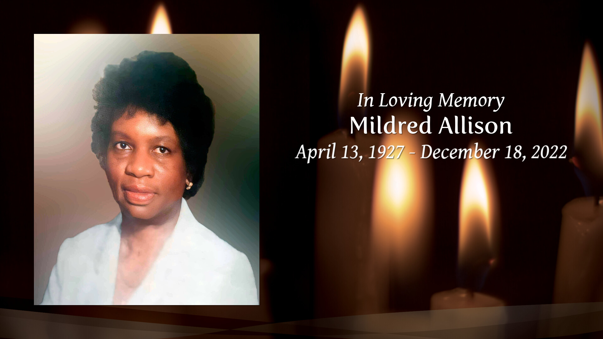 Mildred Allison Tribute Video