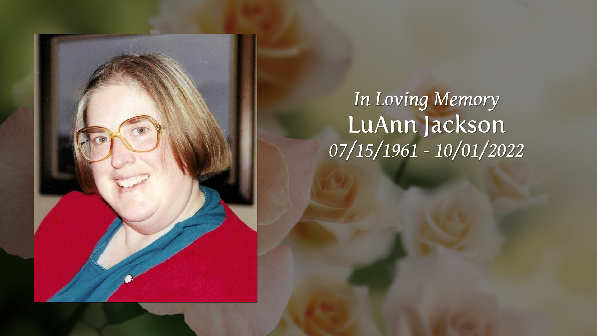 Luann jackson tribute video
