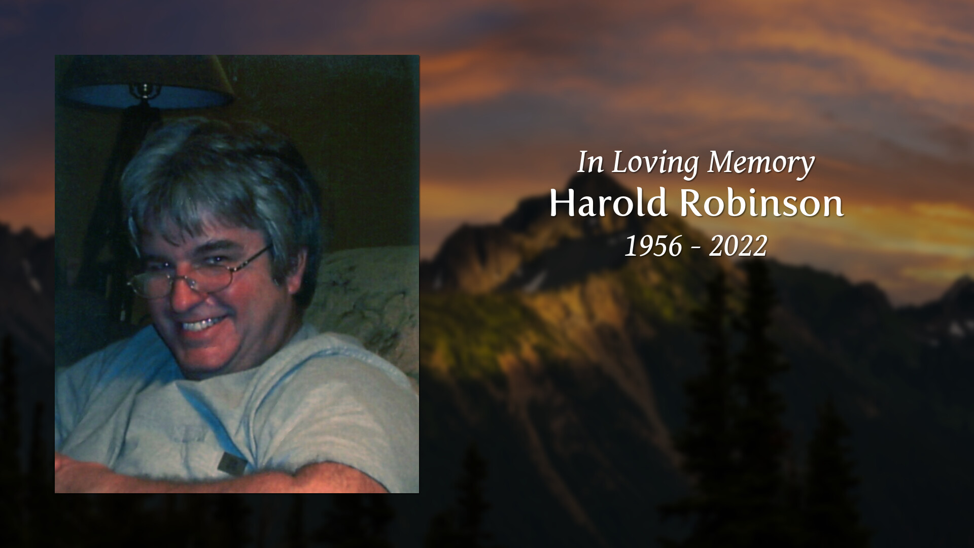 Harold Robinson Tribute Video
