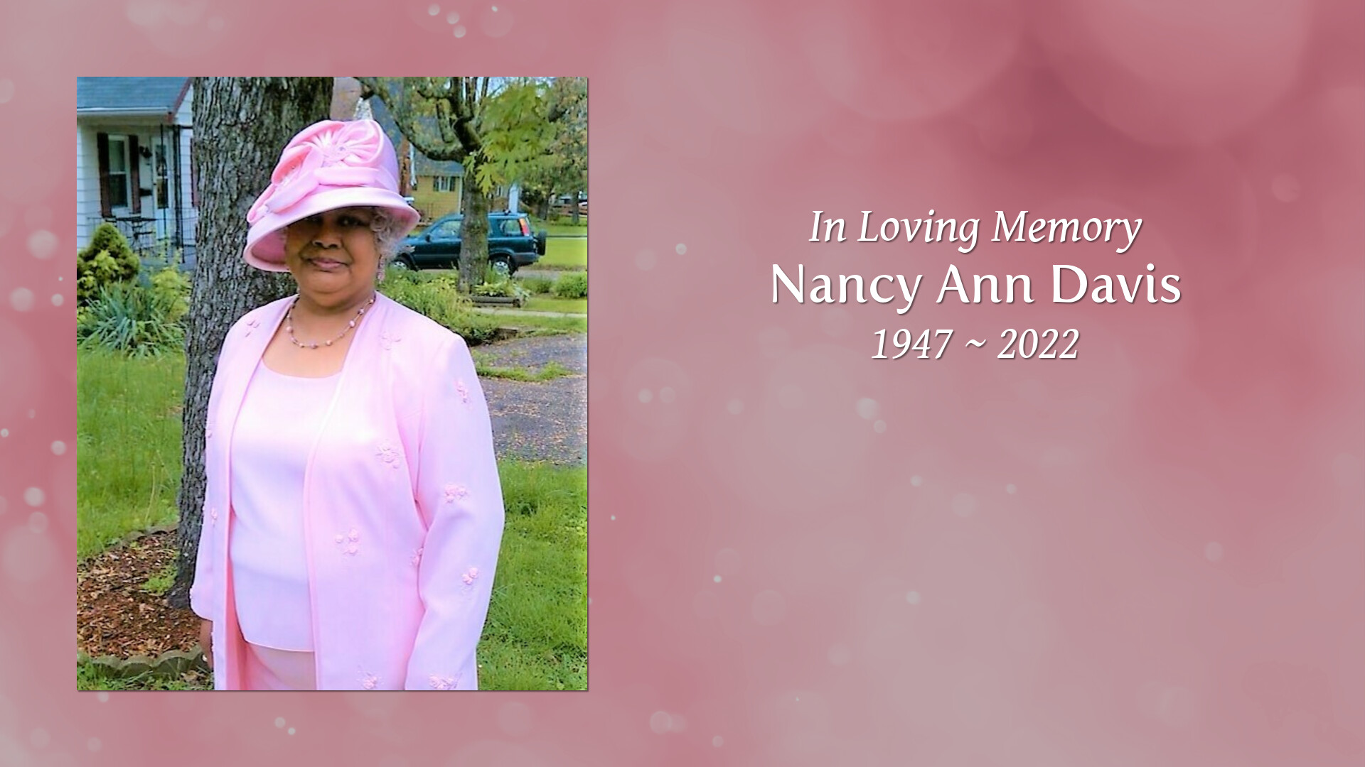 Nancy Ann Davis - Tribute Video