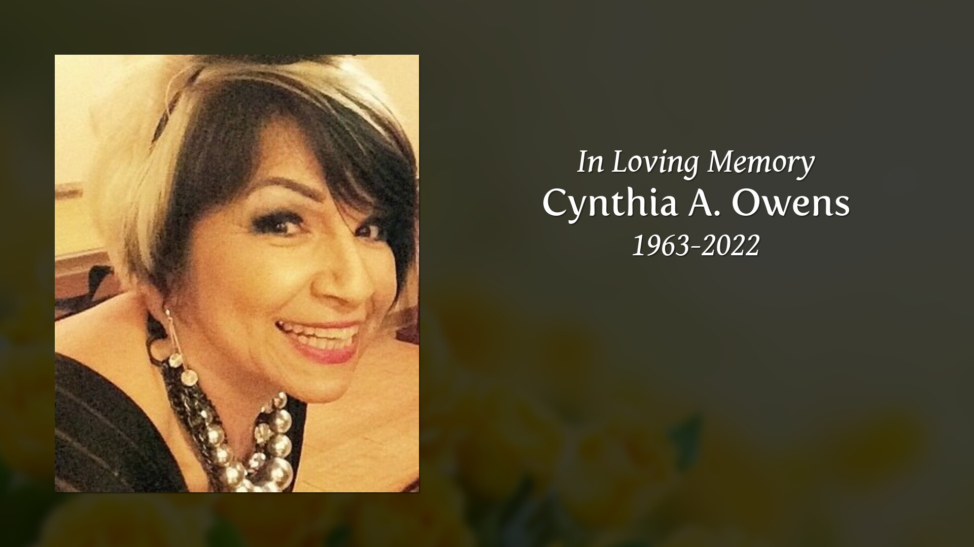 Cynthia A. Owens Tribute Video