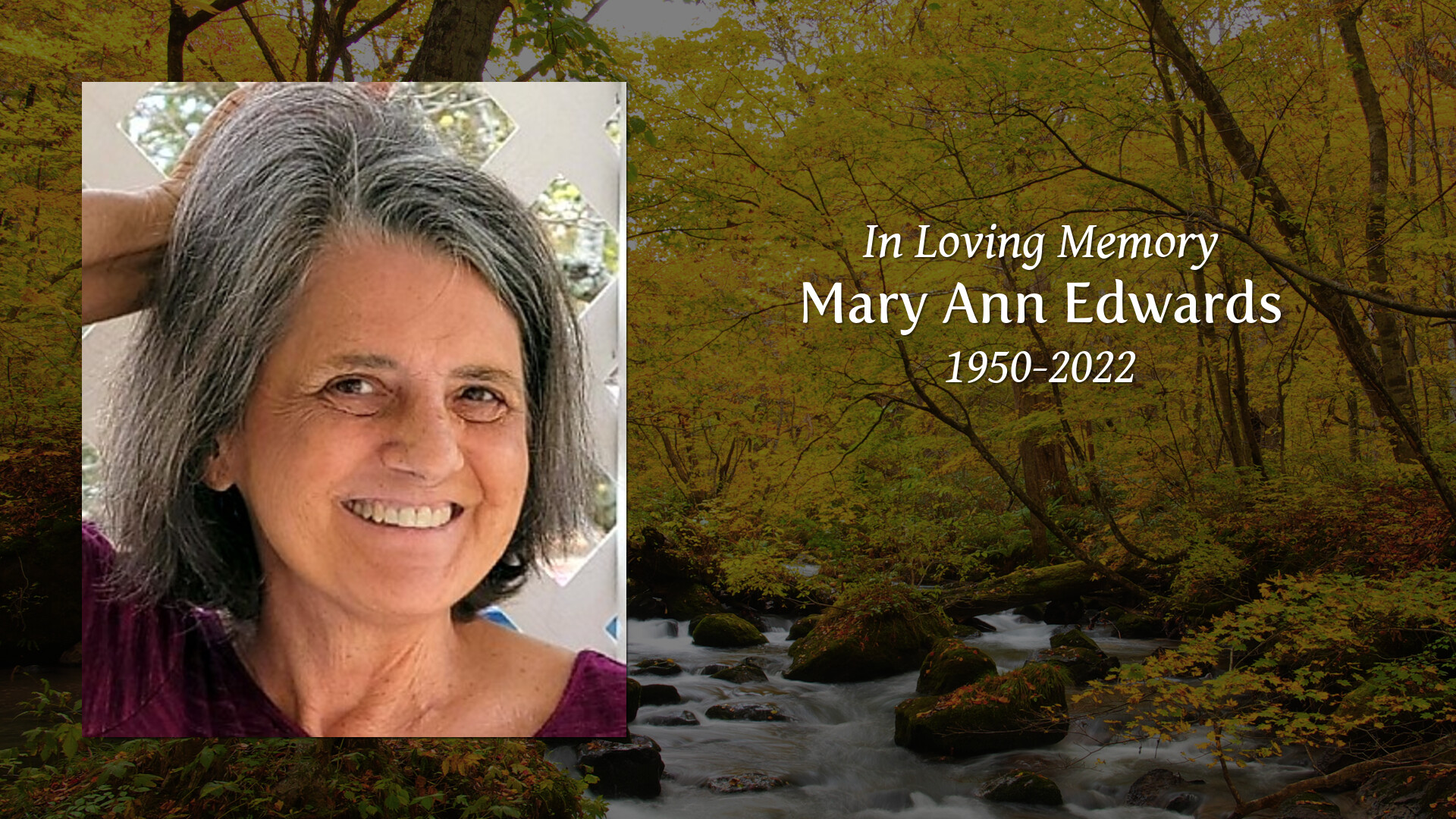 Mary Ann Edwards - Tribute Video