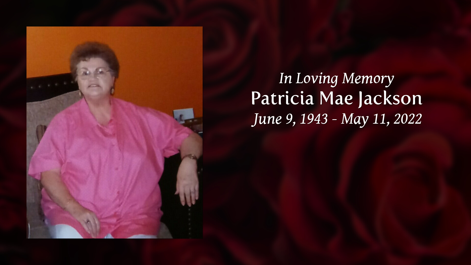 Patricia Mae Jackson Tribute Video