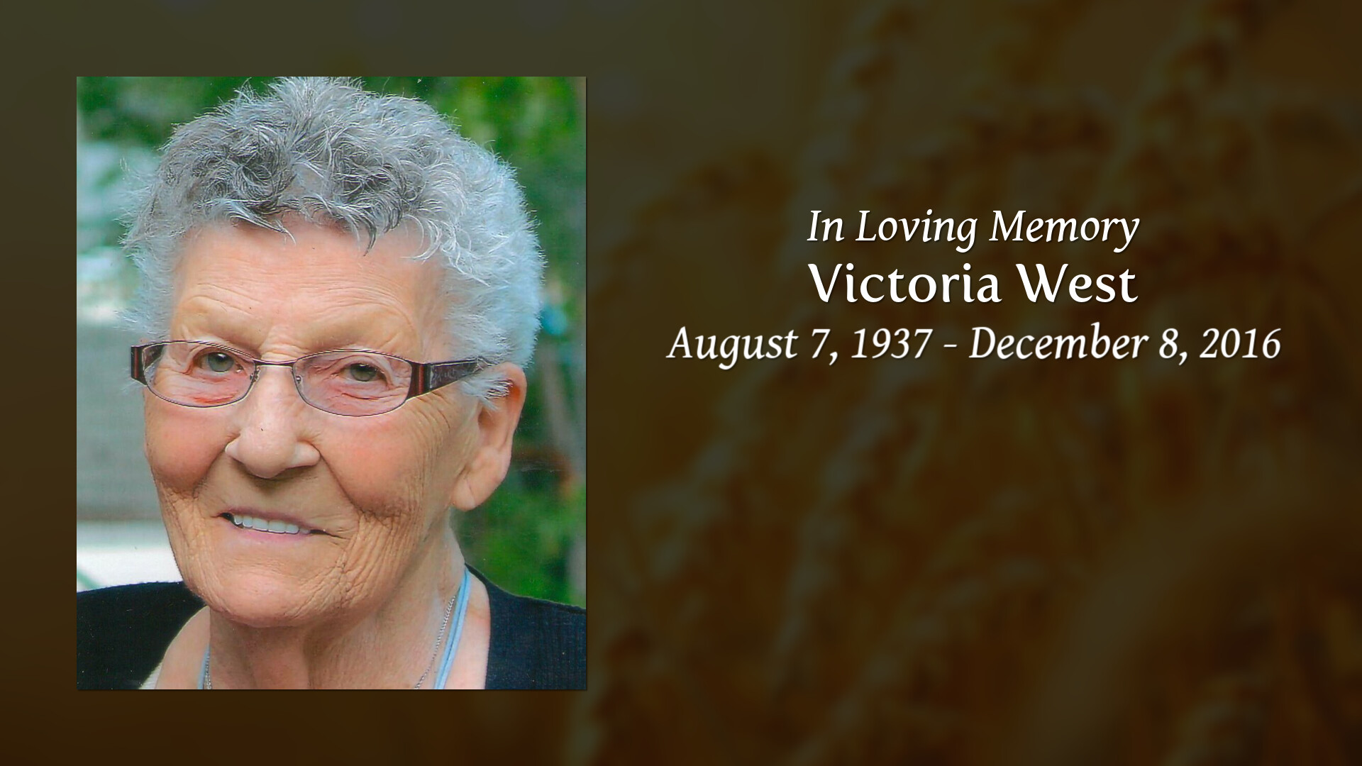 Victoria West - Tribute Video