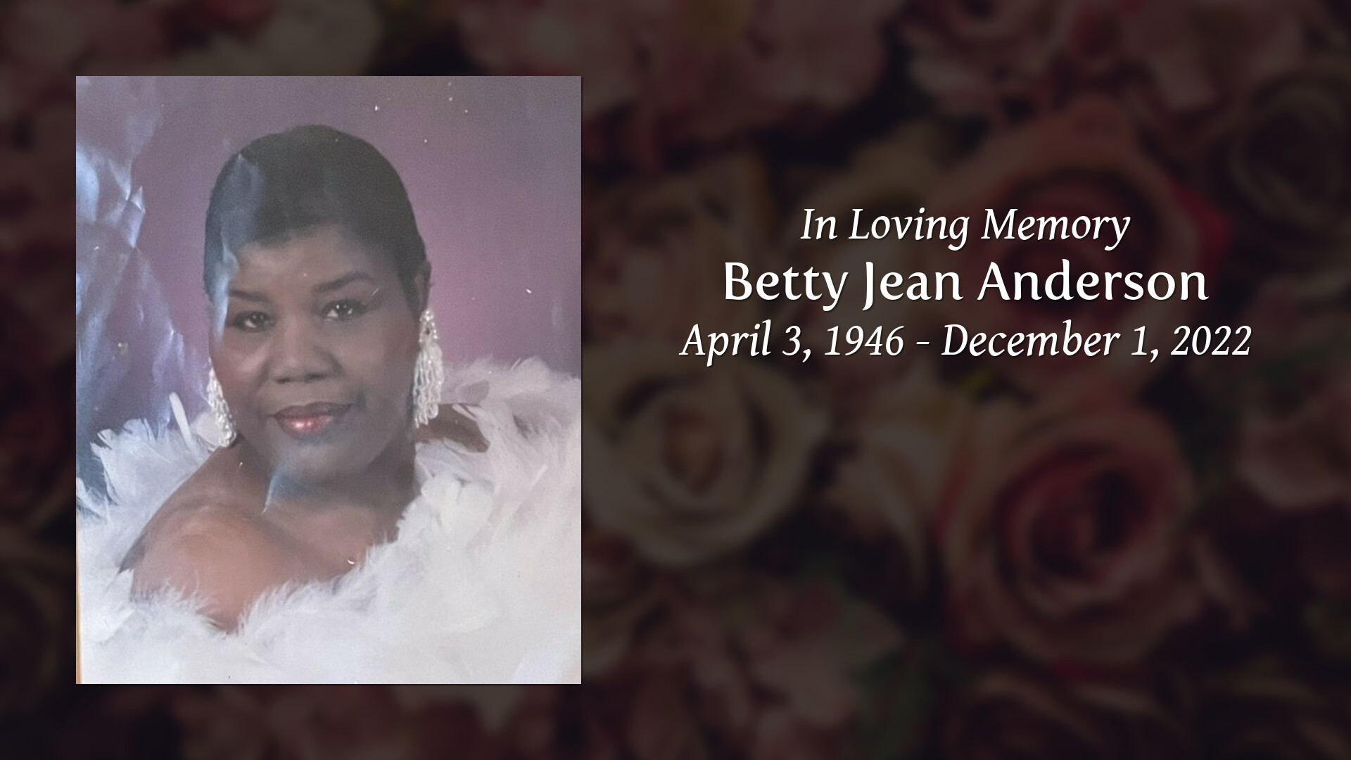 Betty Jean Anderson Tribute Video