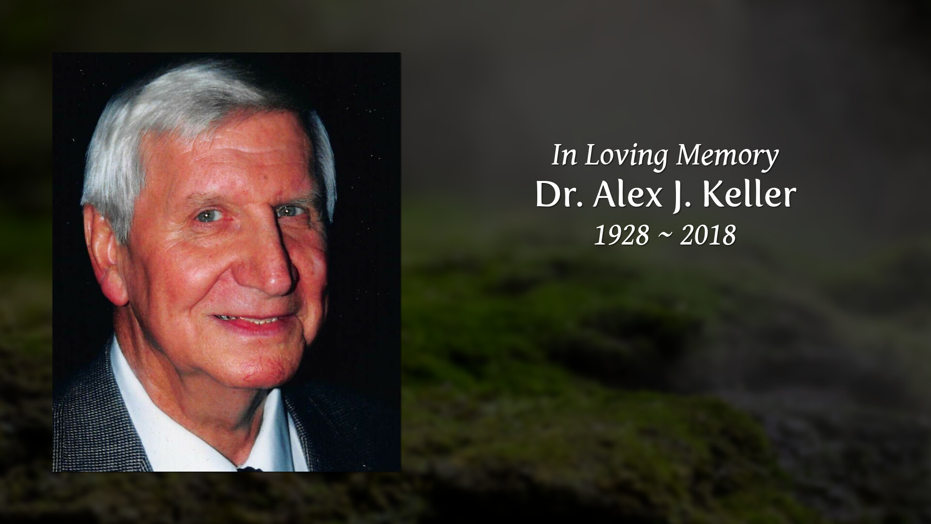 Dr. Alex J. Keller Tribute Video