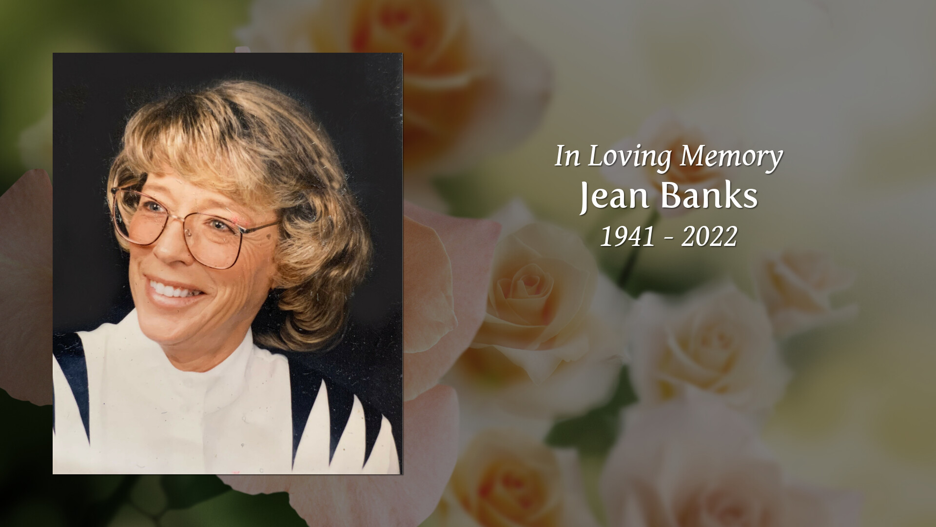 Jean Banks Tribute Video