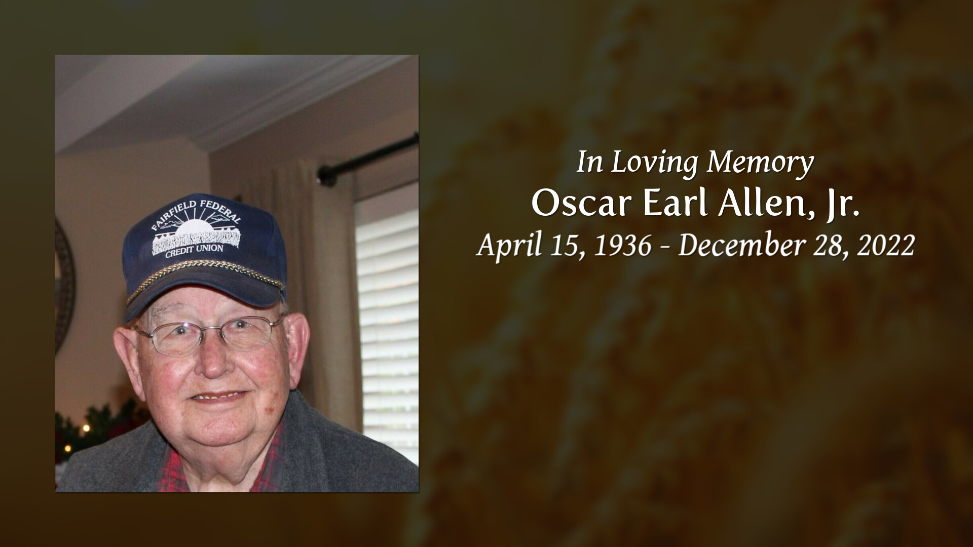 Oscar Earl Allen, Jr. Tribute Video